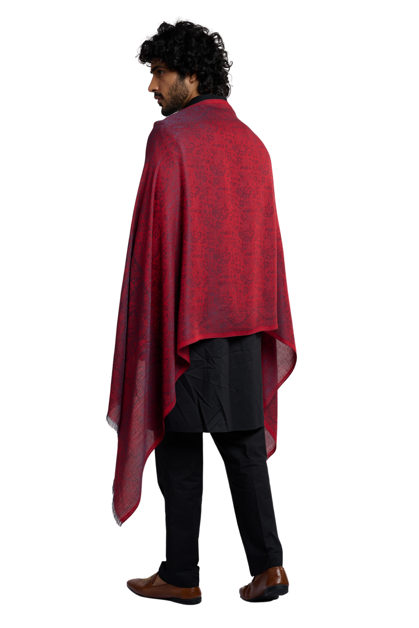 Taroob Men's Authentic Kashmiri Jamawar Stole