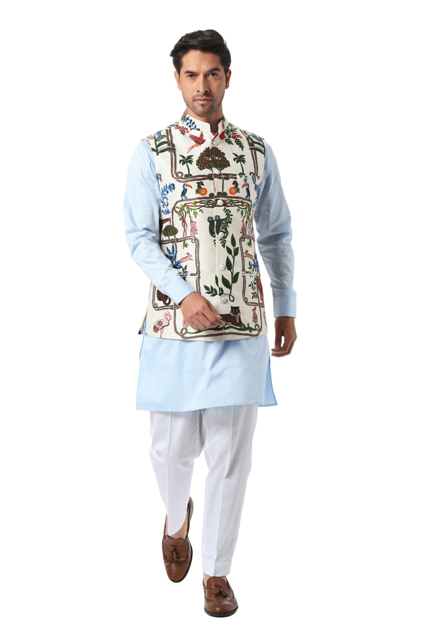 Taroob Safari Pure Silk Kalamkari Jacket