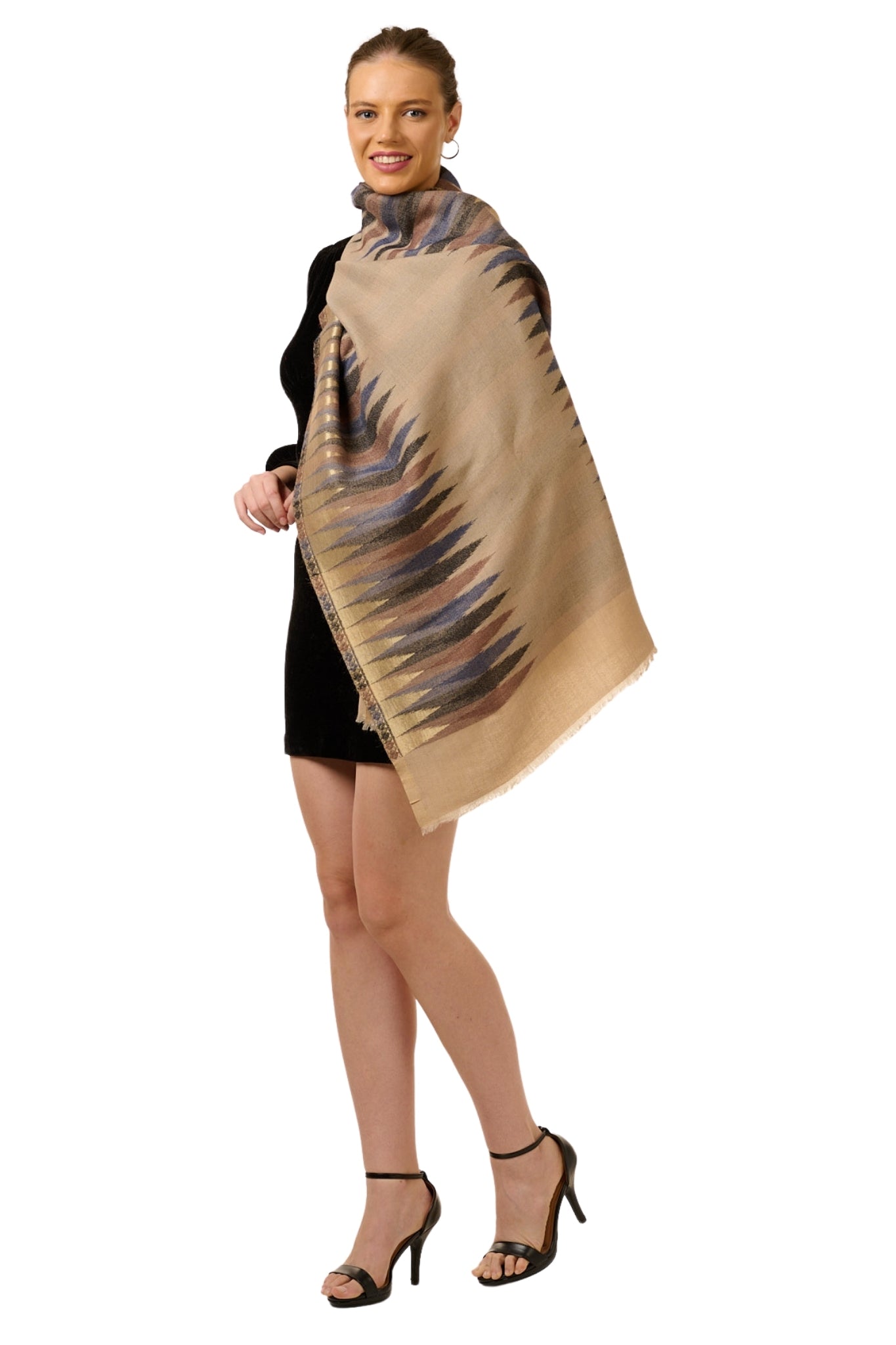 Taroob Resham Ikat Stole