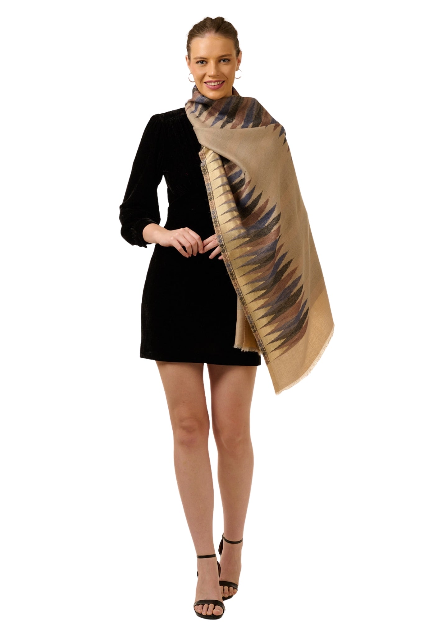 Taroob Resham Ikat Stole