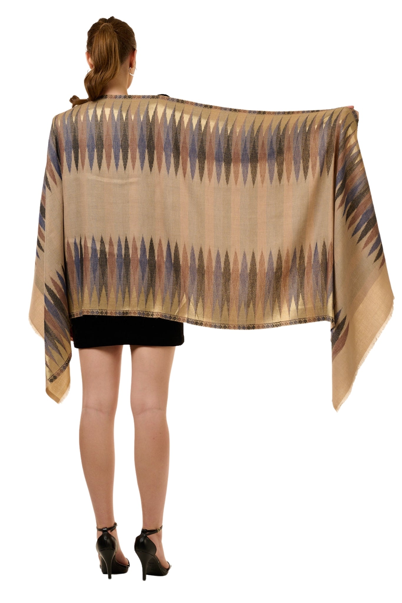 Taroob Resham Ikat Stole