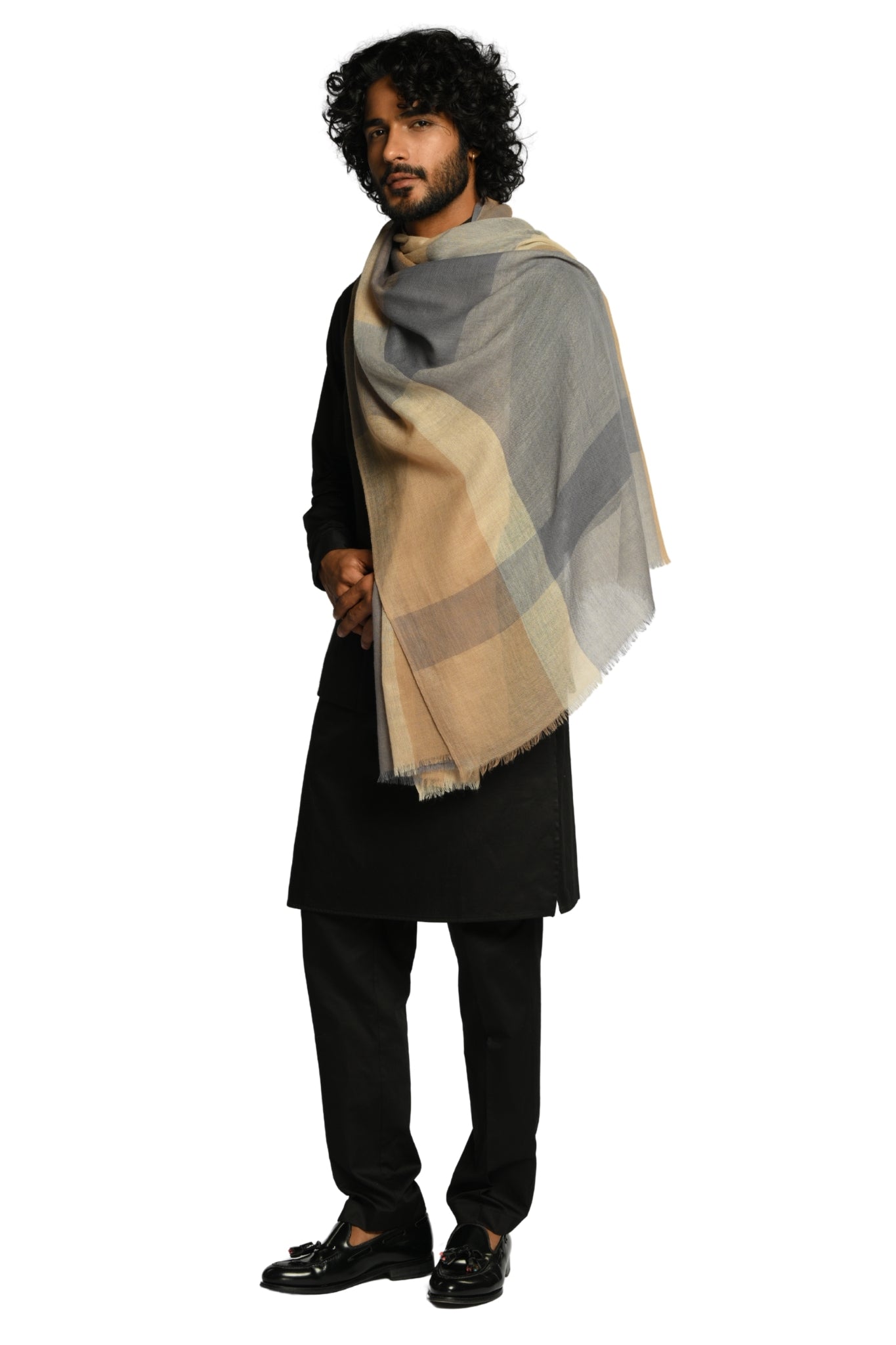 Taroob Classic Tartan Merino Wool Scarf