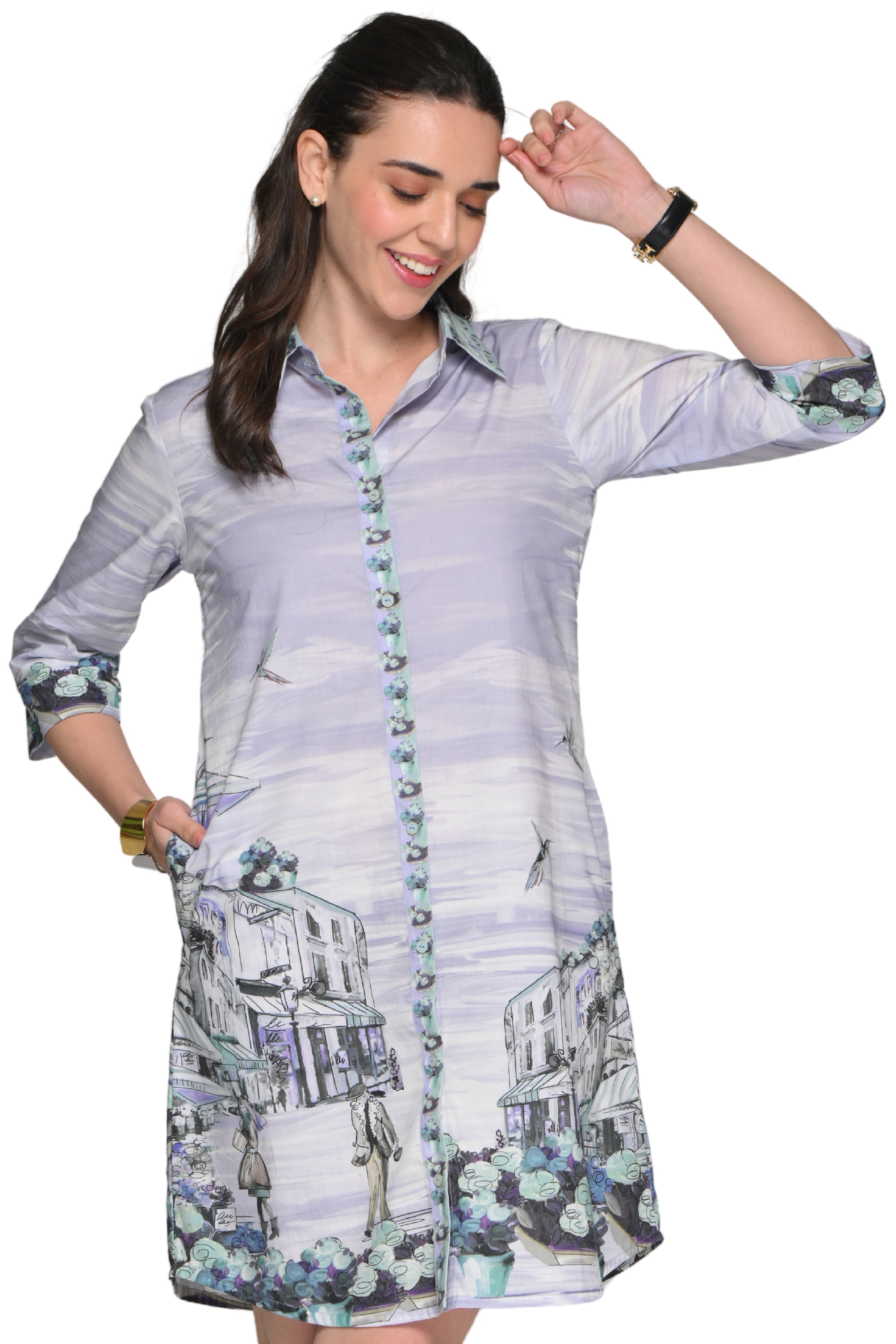 Taroob Riviera Fruits Middi Dress