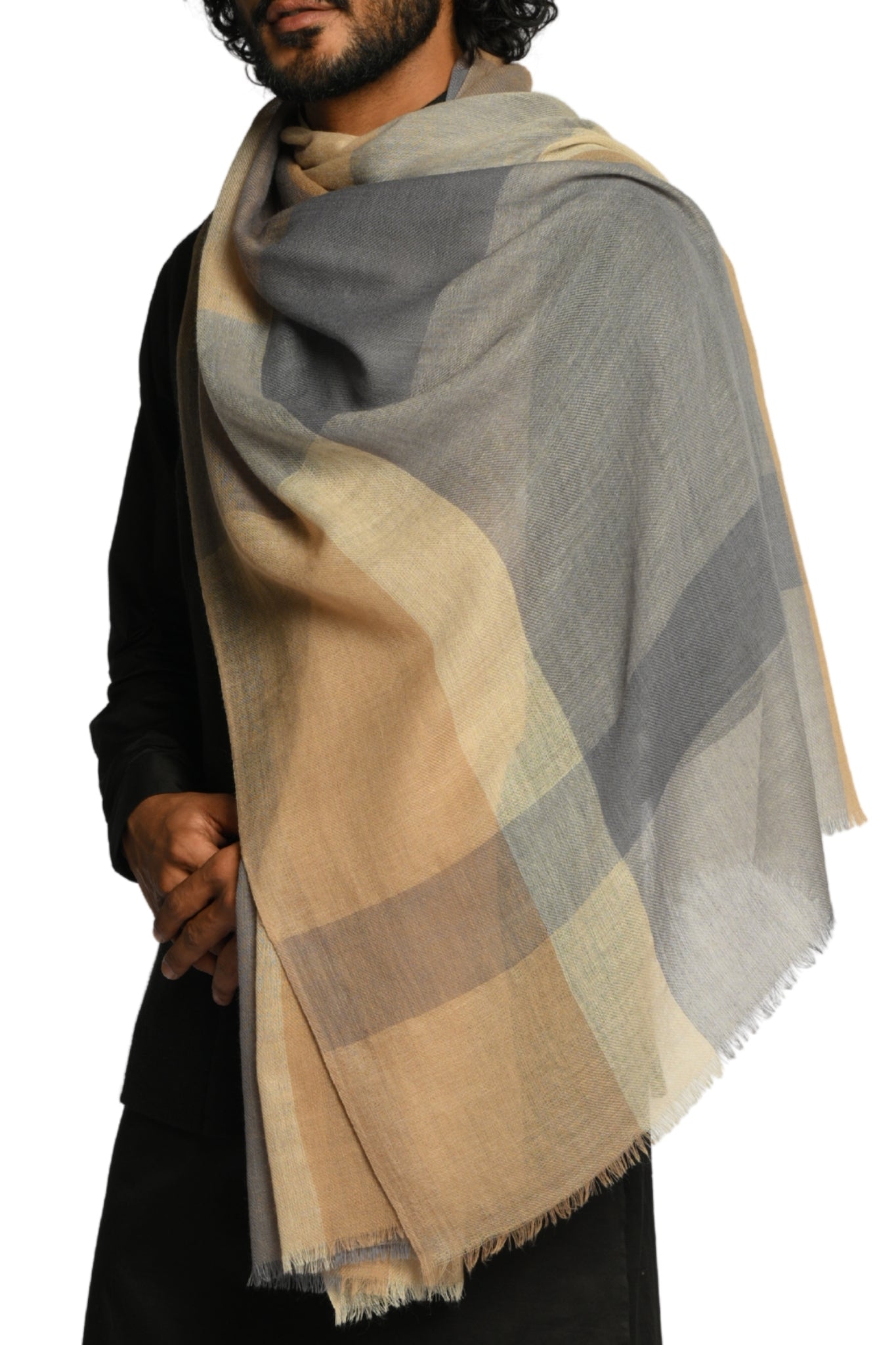 Taroob Classic Tartan Merino Wool Scarf