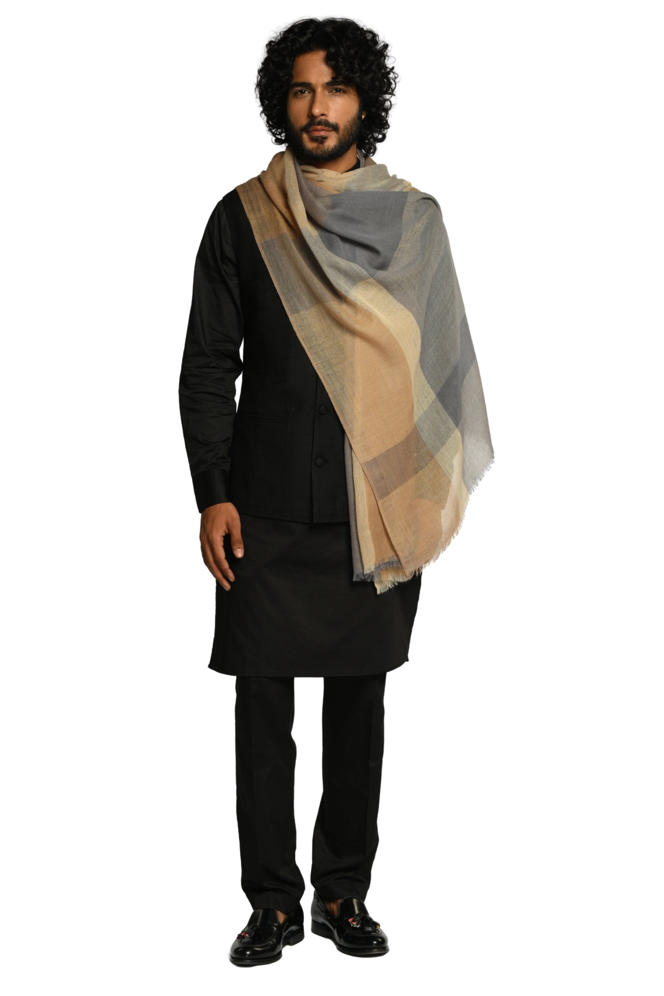 Taroob Classic Tartan Merino Wool Scarf