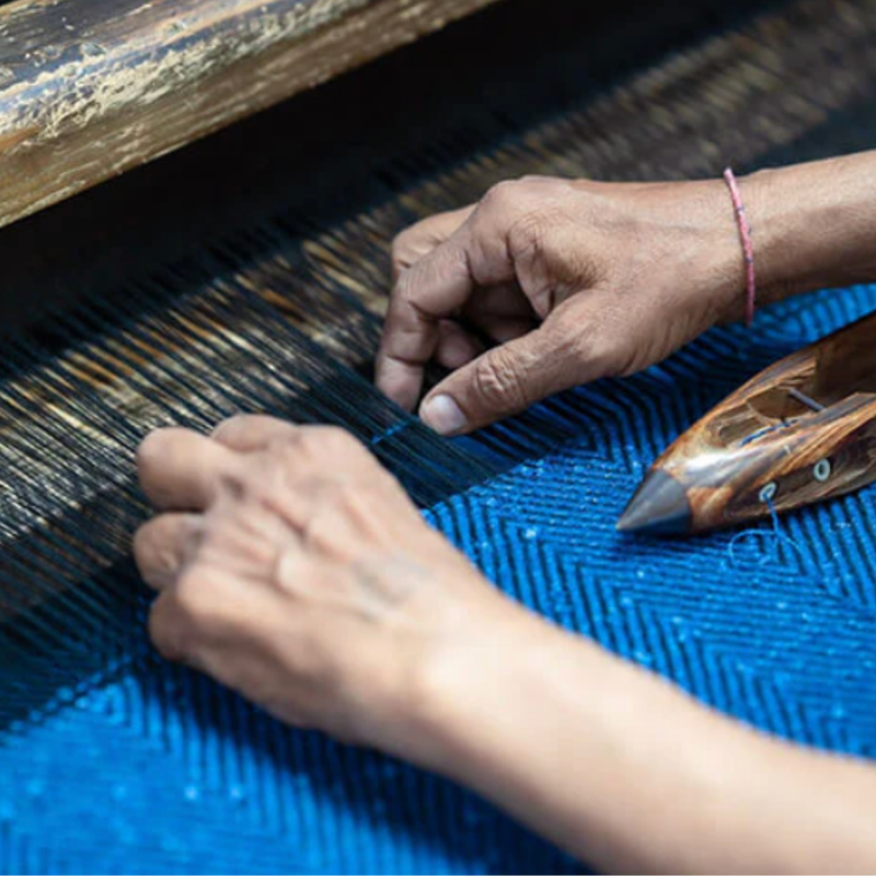 SLOW WOVEN. RICHLY TEXTURED.