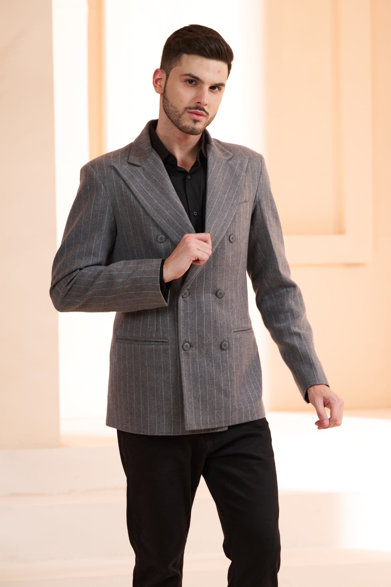 Taroob Double Breast Wool Blazer