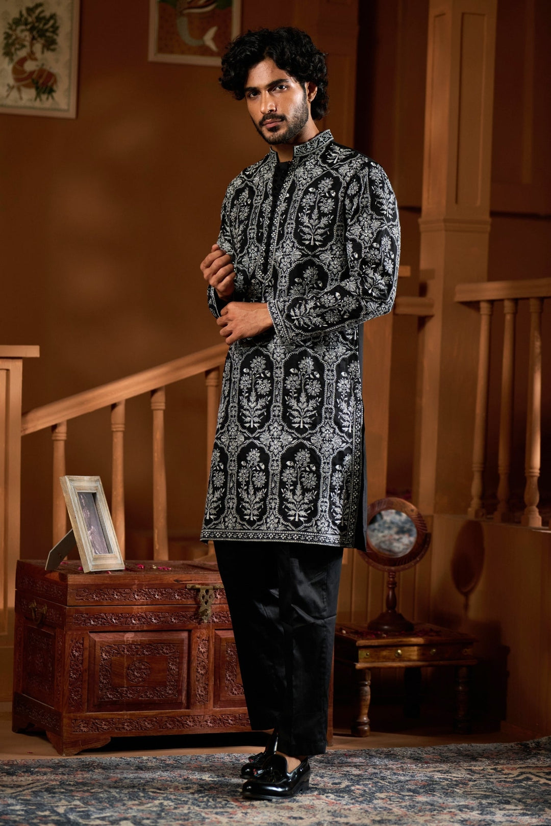 Taroob Kashidakari Embroidered Kurta Pajama Set