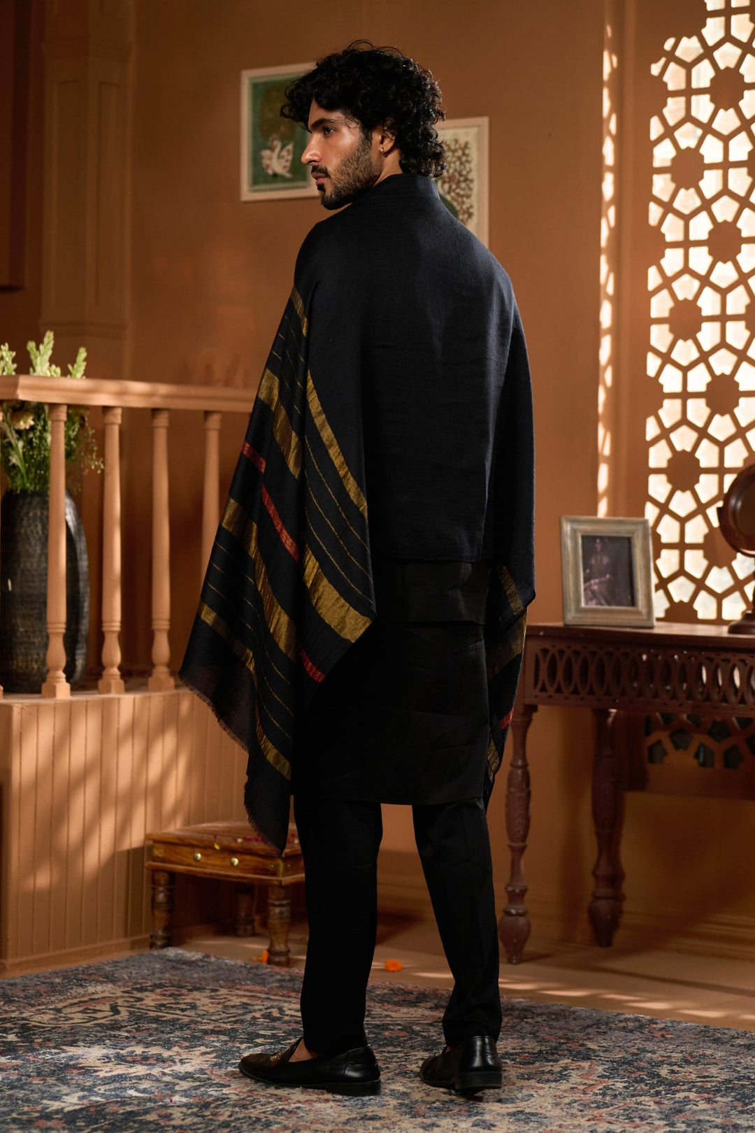 Taroob Pure Pashmina Zari Stole