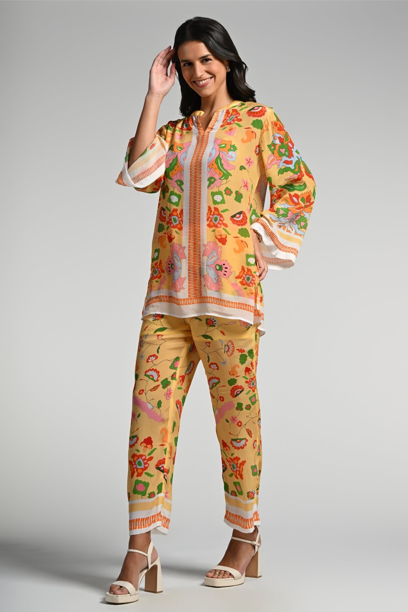 Taroob Floral Utopia Tunic Set
