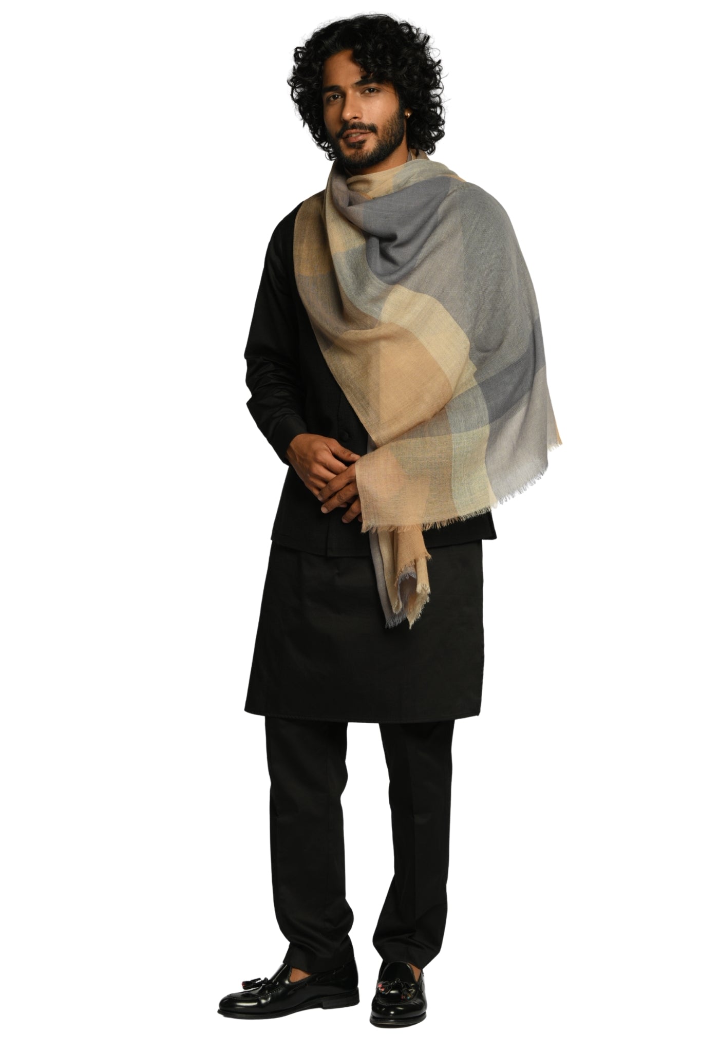 Taroob Classic Tartan Merino Wool Scarf