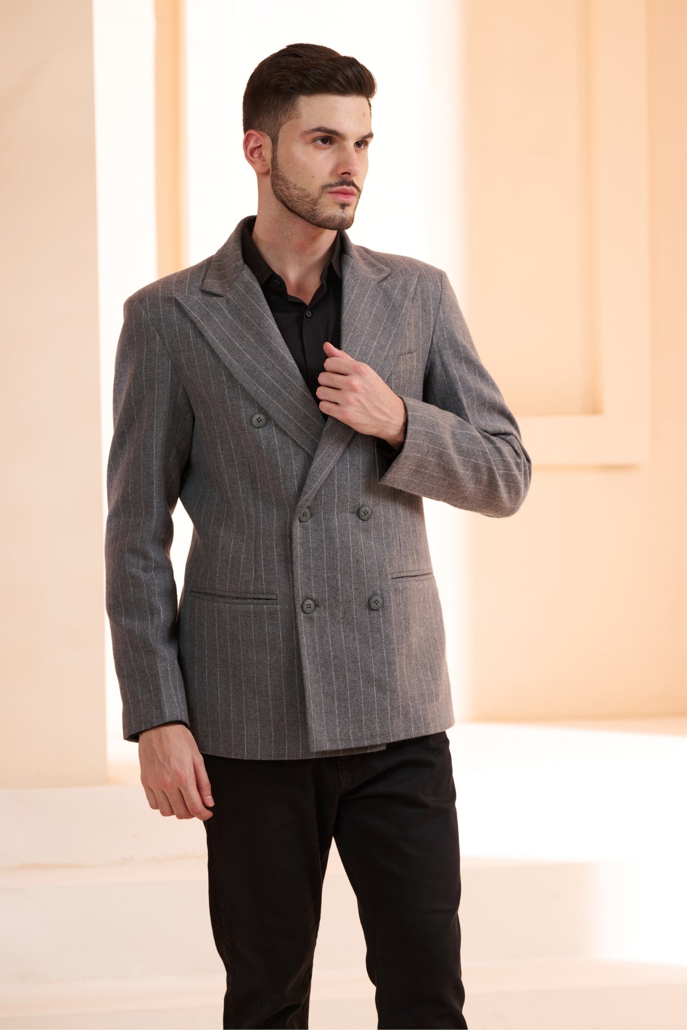 Taroob Double Breast Wool Blazer