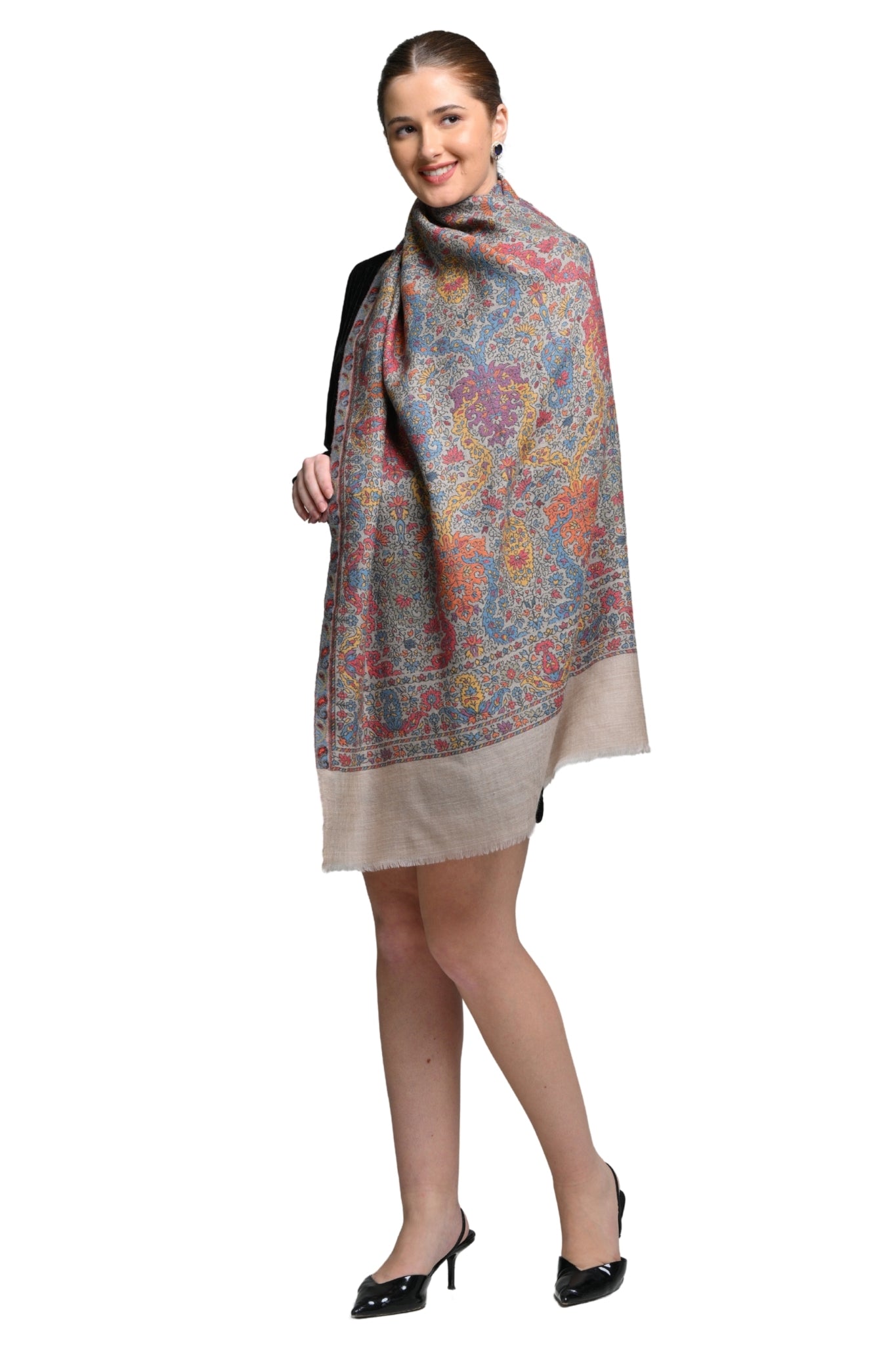 Taroob Traditional Kaani Wool Stole