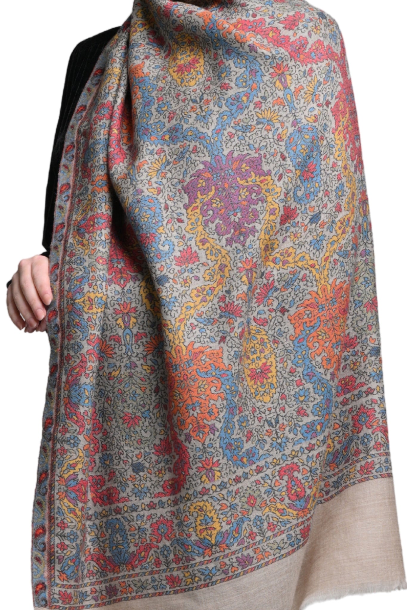 Taroob Traditional Kaani Wool Stole