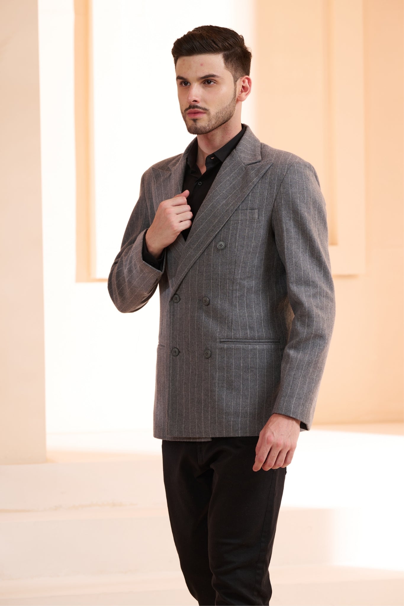 Taroob Double Breast Wool Blazer