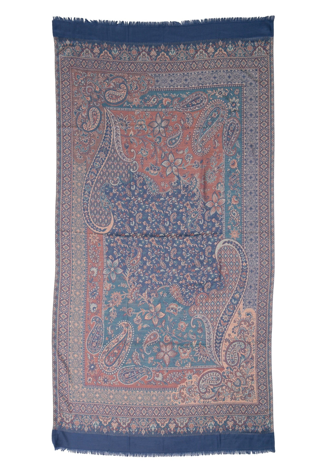 Taroob Faux Pashmina Antique Jamawar Shawl