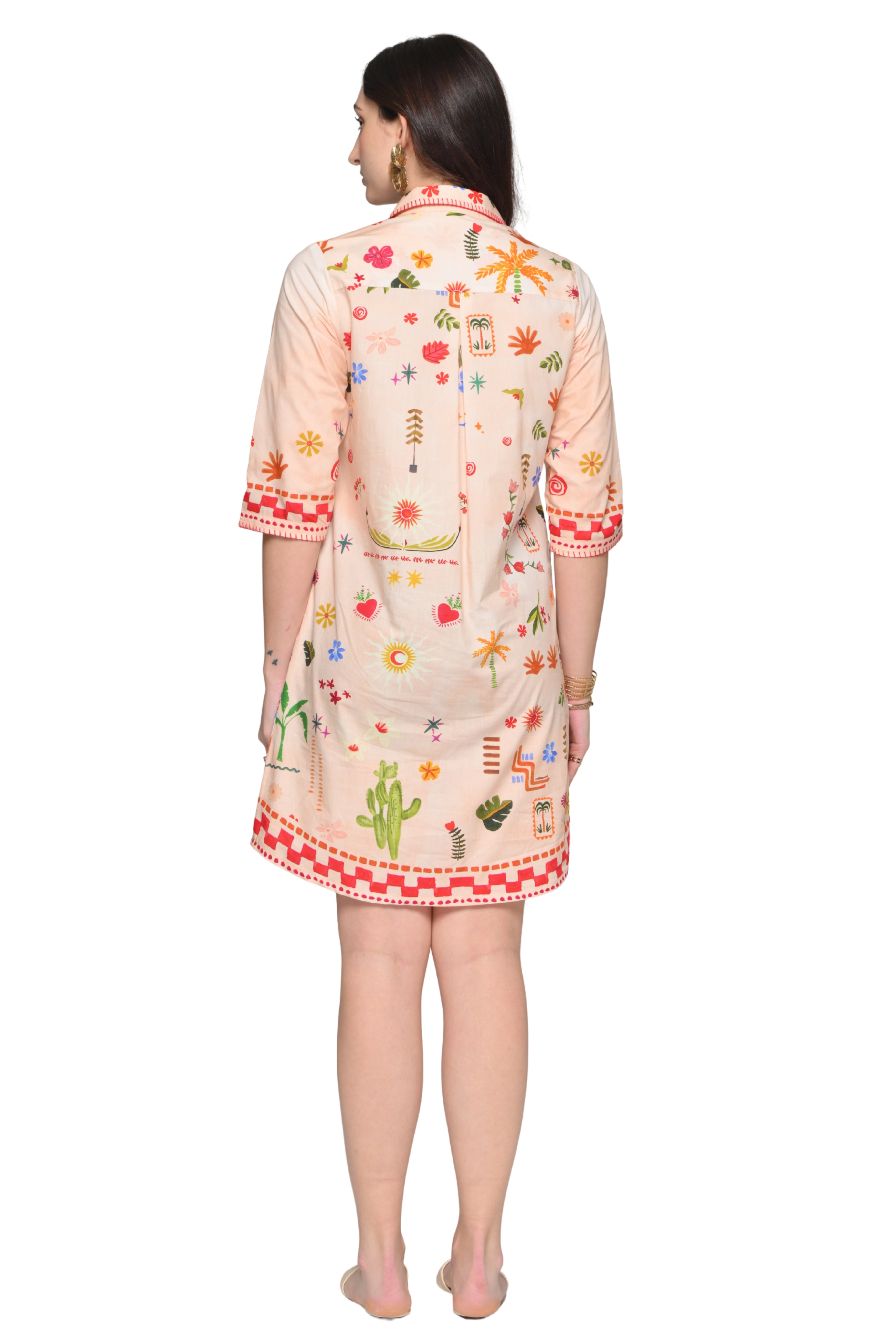 Taroob Desert Wink Poplin Dress