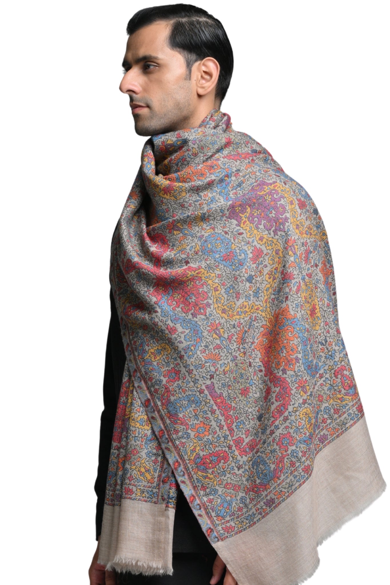 Taroob Traditional Kaani Wool Stole
