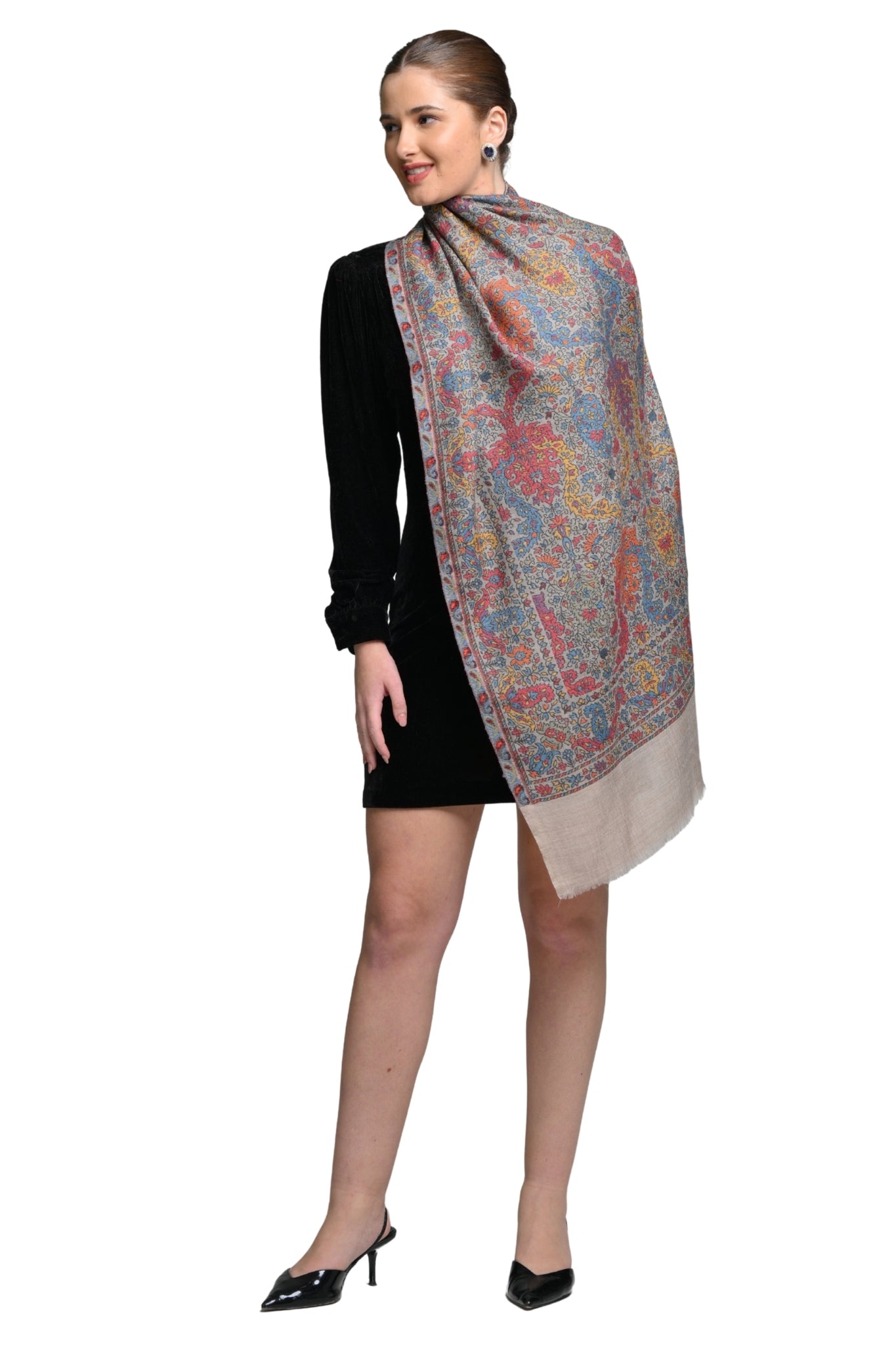 Taroob Traditional Kaani Wool Stole