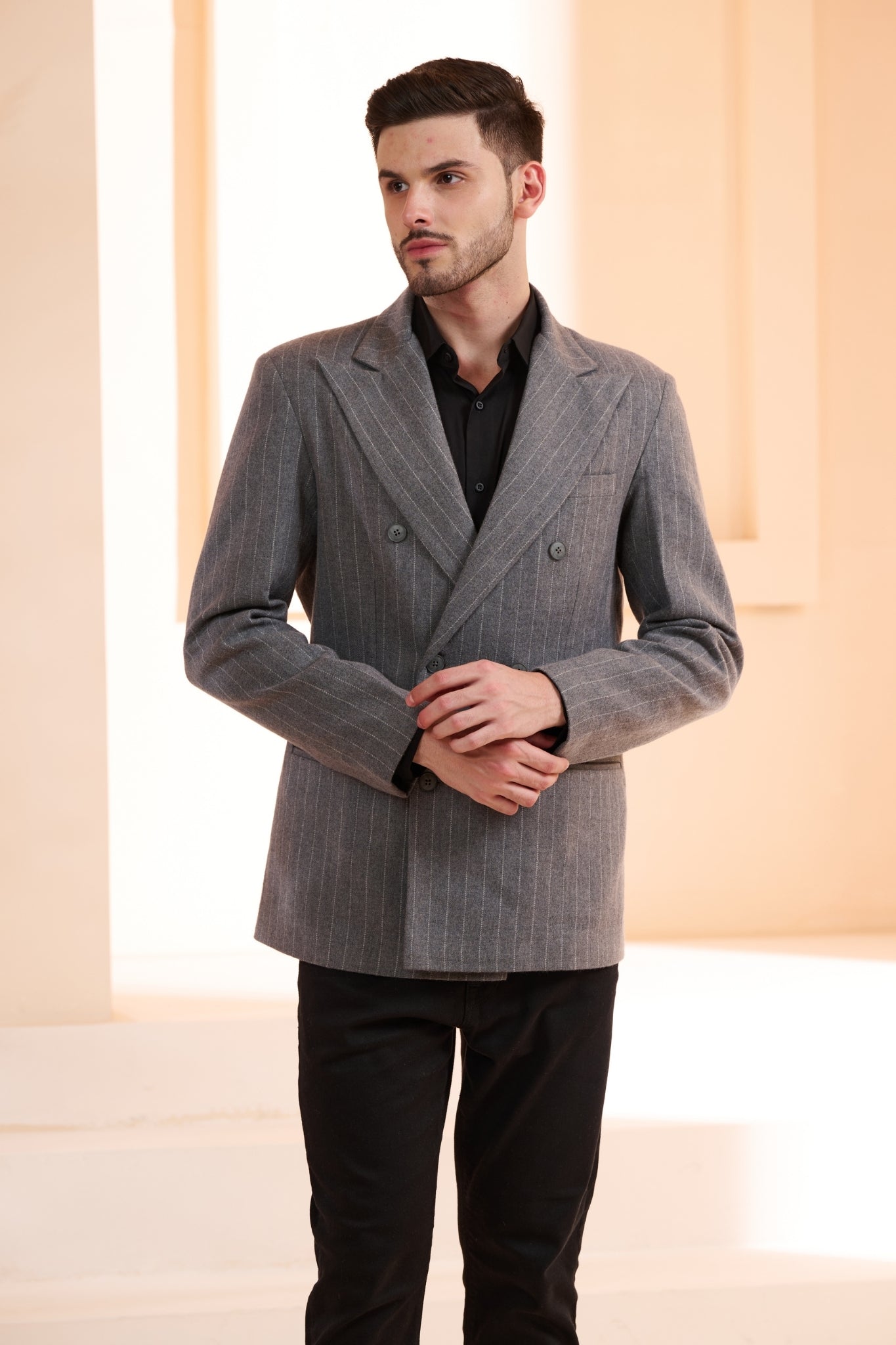 Taroob Double Breast Wool Blazer