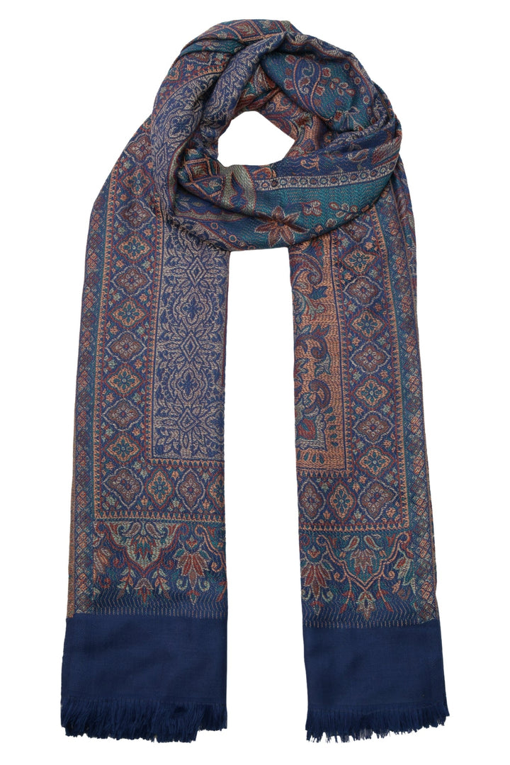 Taroob Faux Pashmina Antique Jamawar Shawl