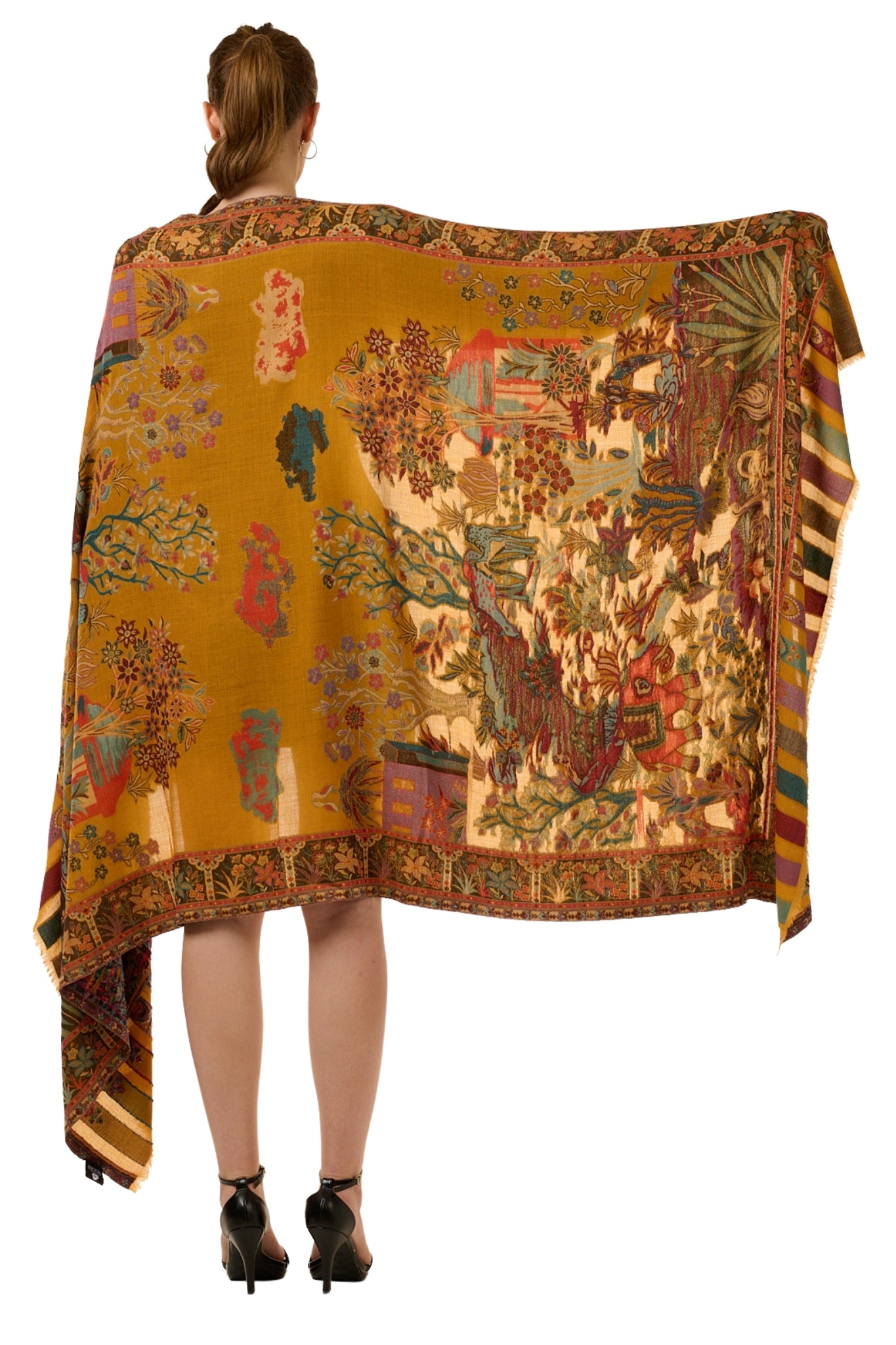 Taroob Fine Wool Shikar-dar Kaani Shawl