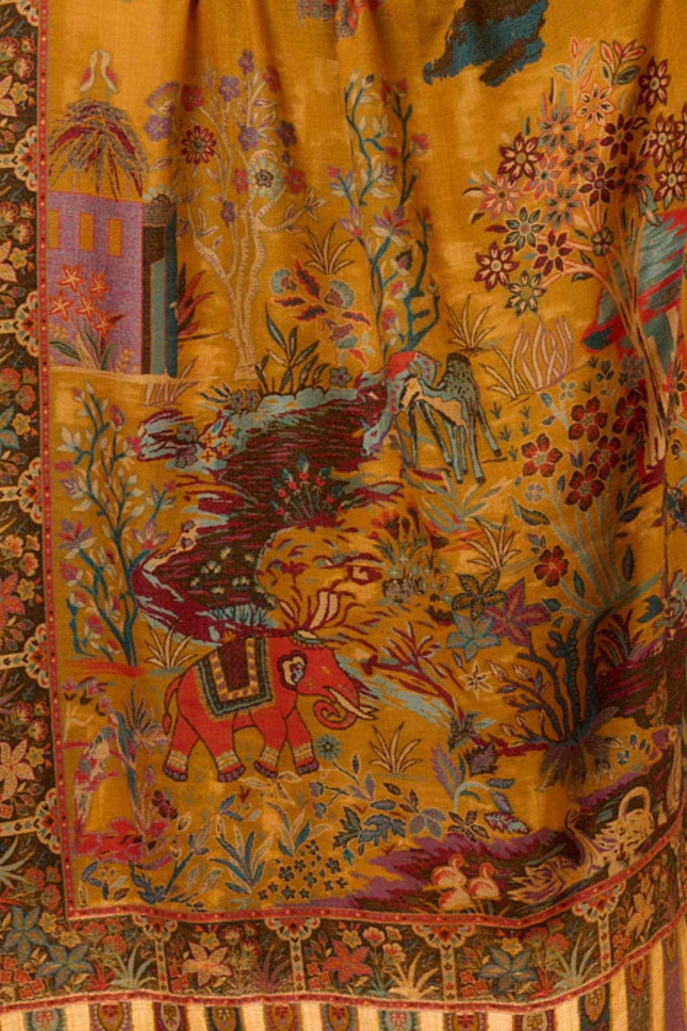 Taroob Fine Wool Shikar-dar Kaani Shawl