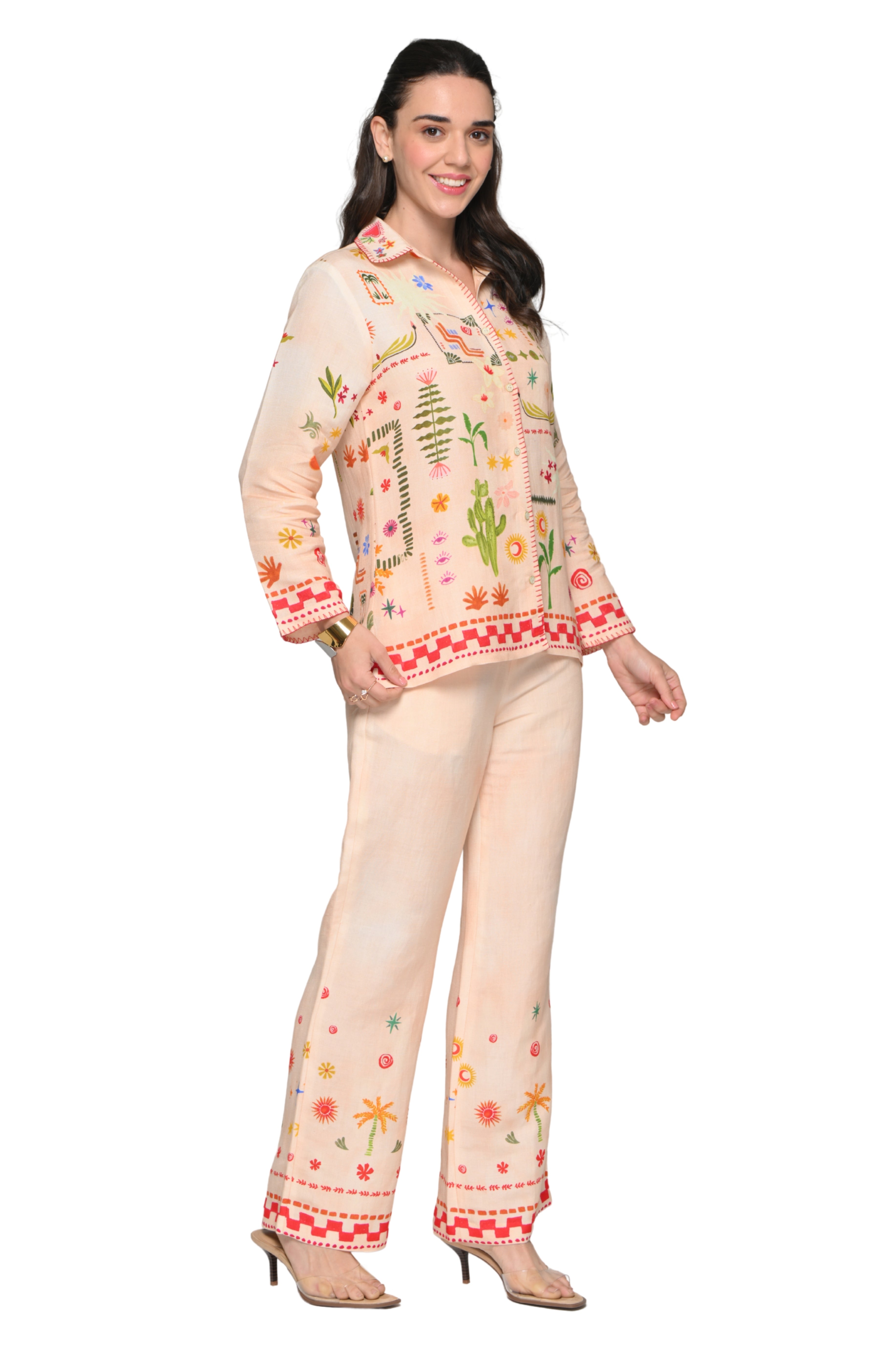 Taroob Desert Wink Linen Co-ord Set