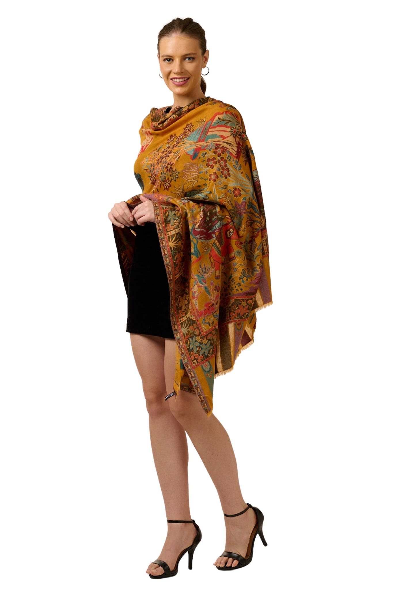 Taroob Fine Wool Shikar-dar Kaani Shawl