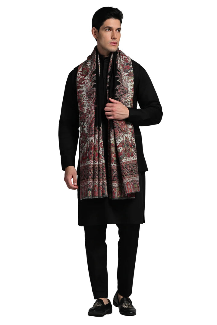 Taroob Baraat Fine Wool Kaani Shawl