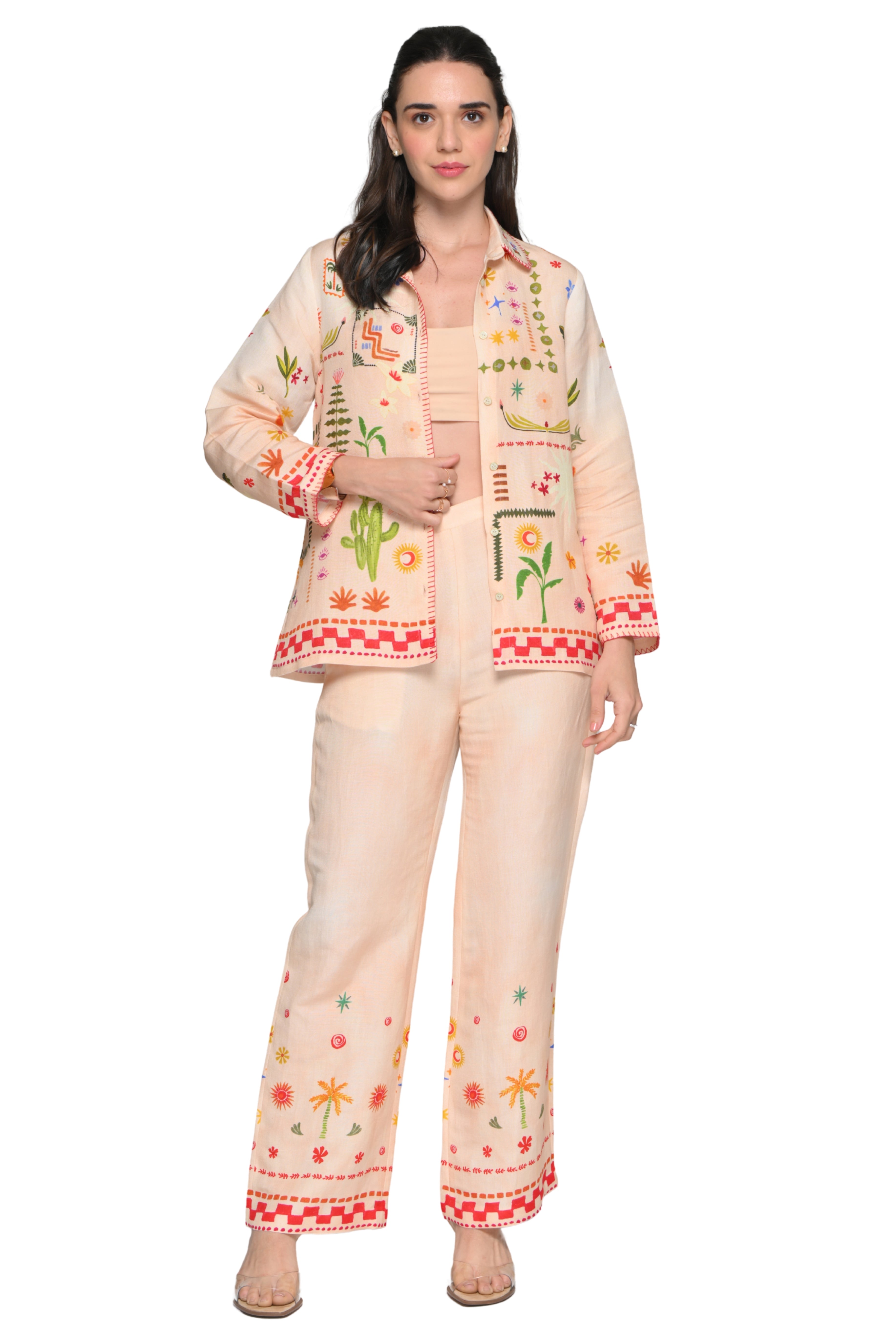Taroob Desert Wink Linen Co-ord Set