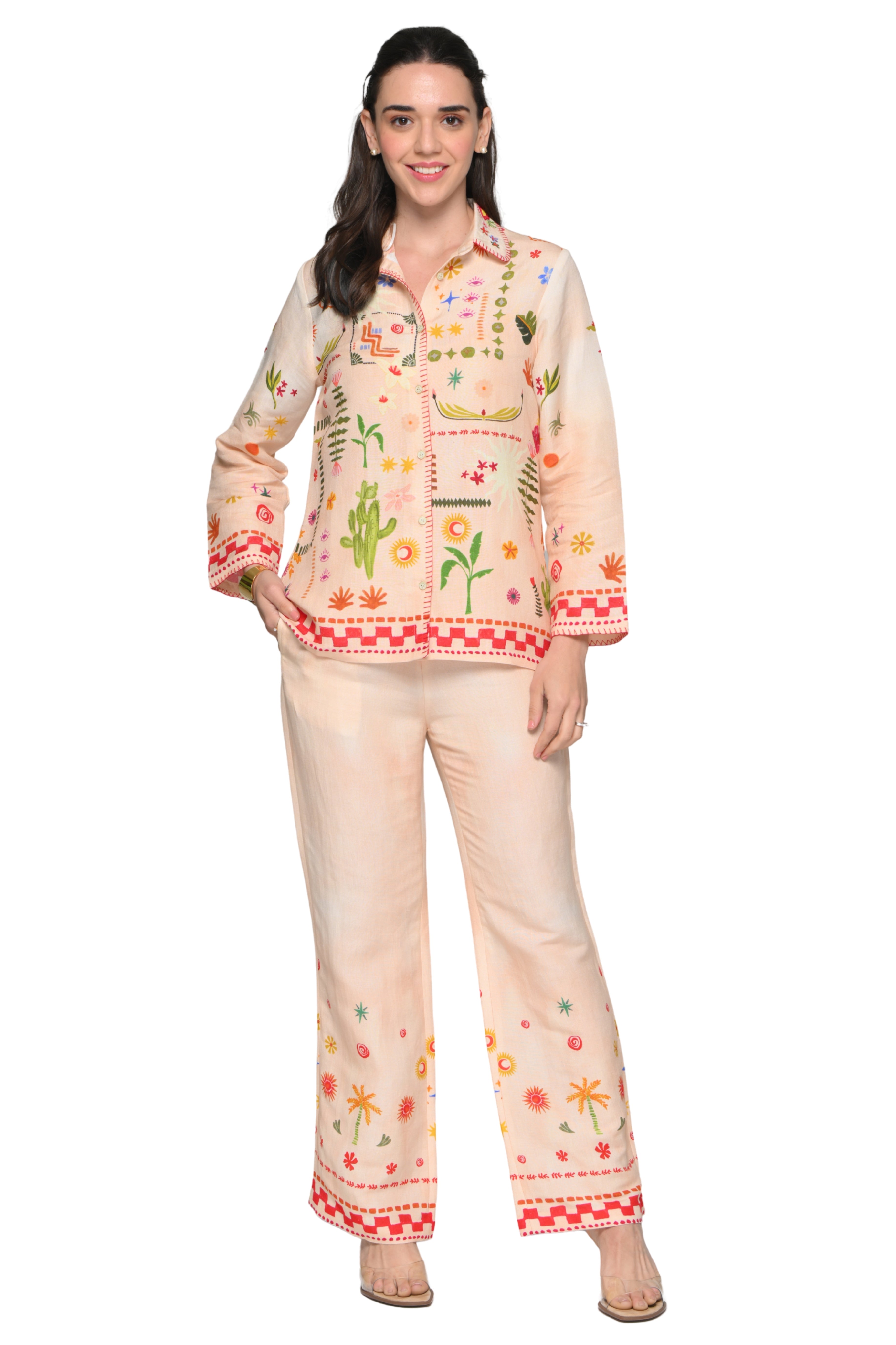 Taroob Desert Wink Linen Co-ord Set