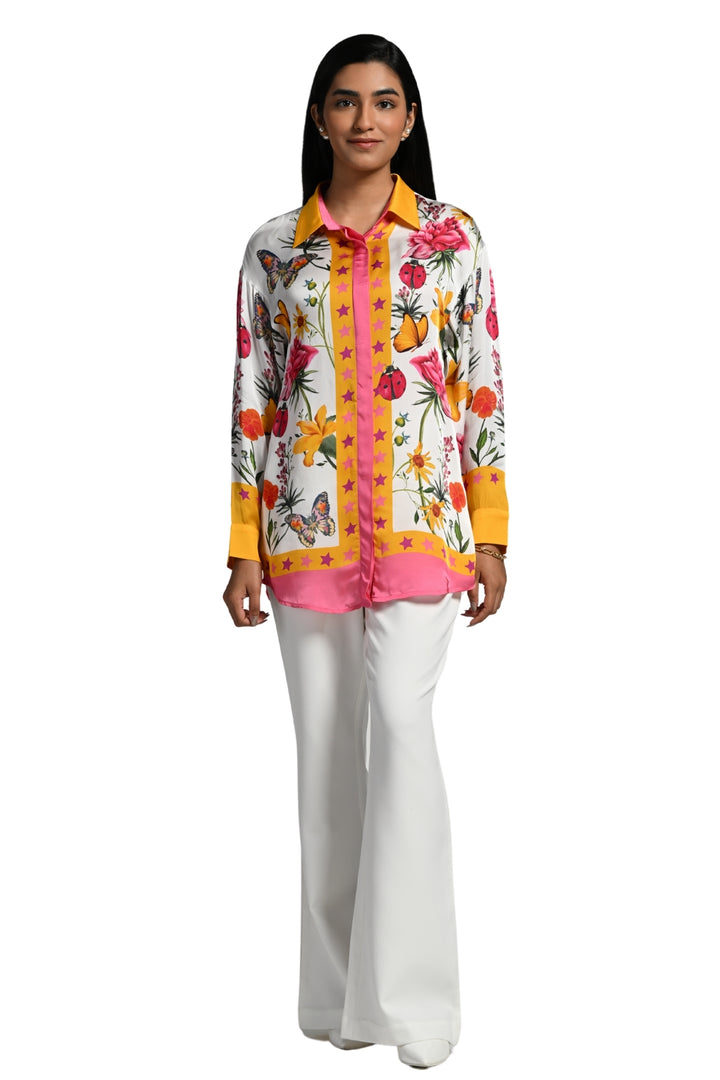 Taroob Fleur de Rêve Silk Shirt