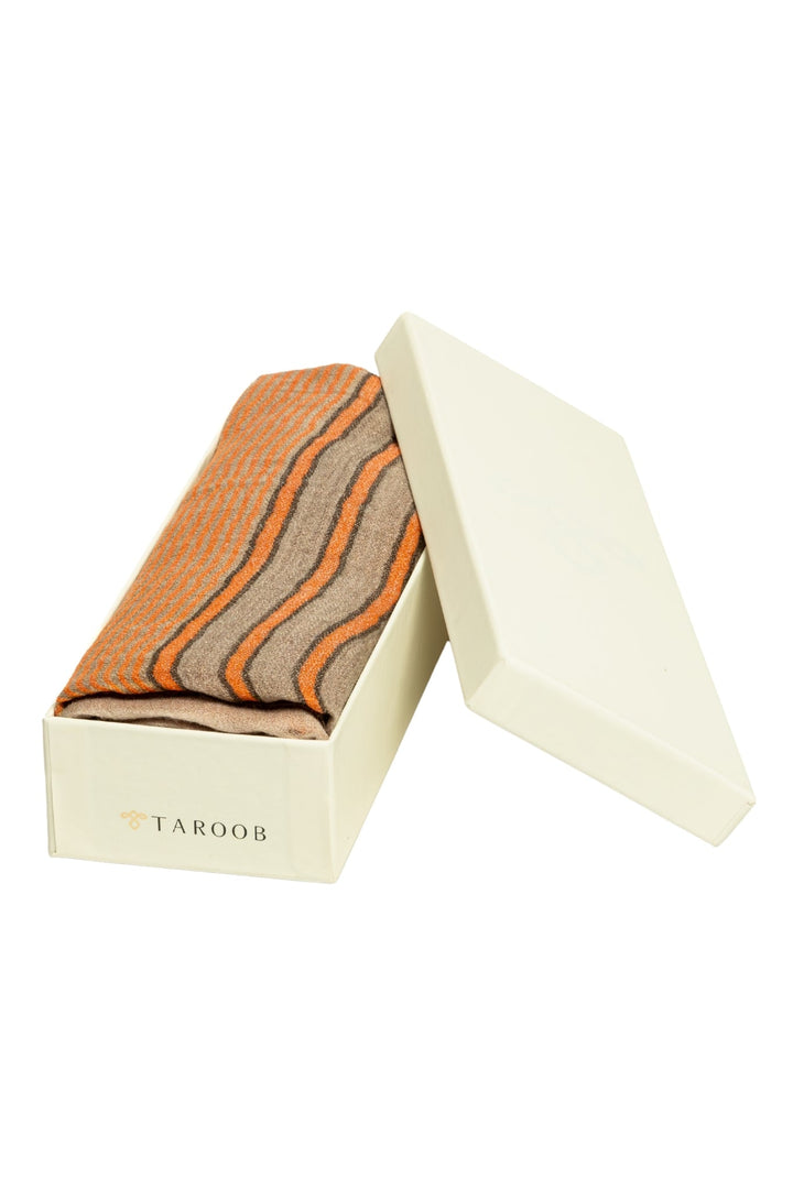 Taroob Gift Set of Unisex Wool Authentic Zari Stole for Him or Her