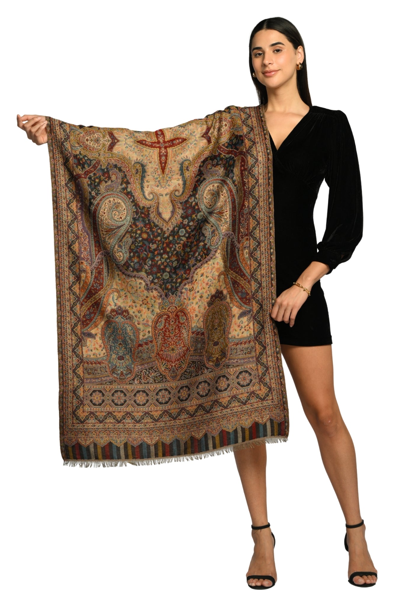 Taroob Timeless Kashmiri Authentic  Jamawar Stole