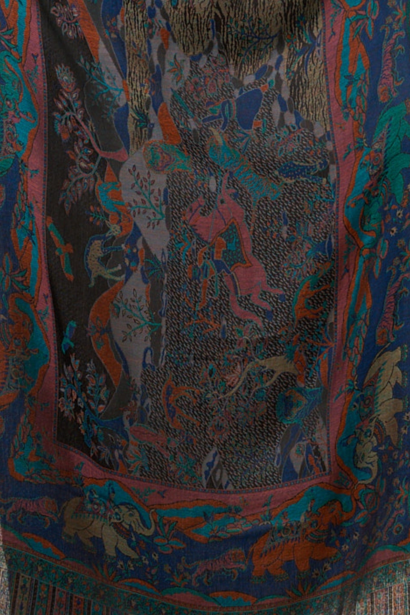 Taroob Royal Shikar-dar Silk Jamawar Stole