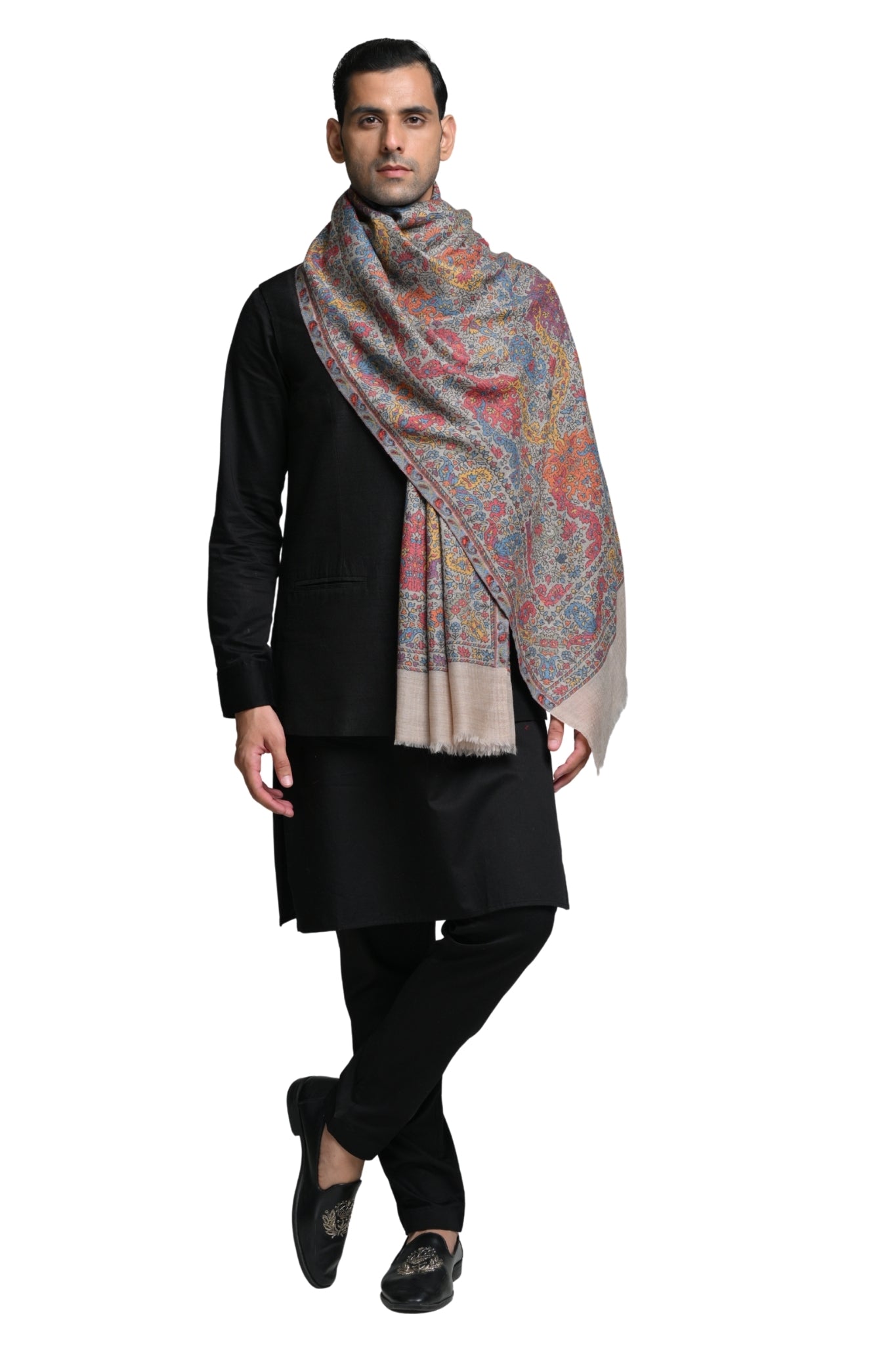 Taroob Traditional Kaani Wool Stole