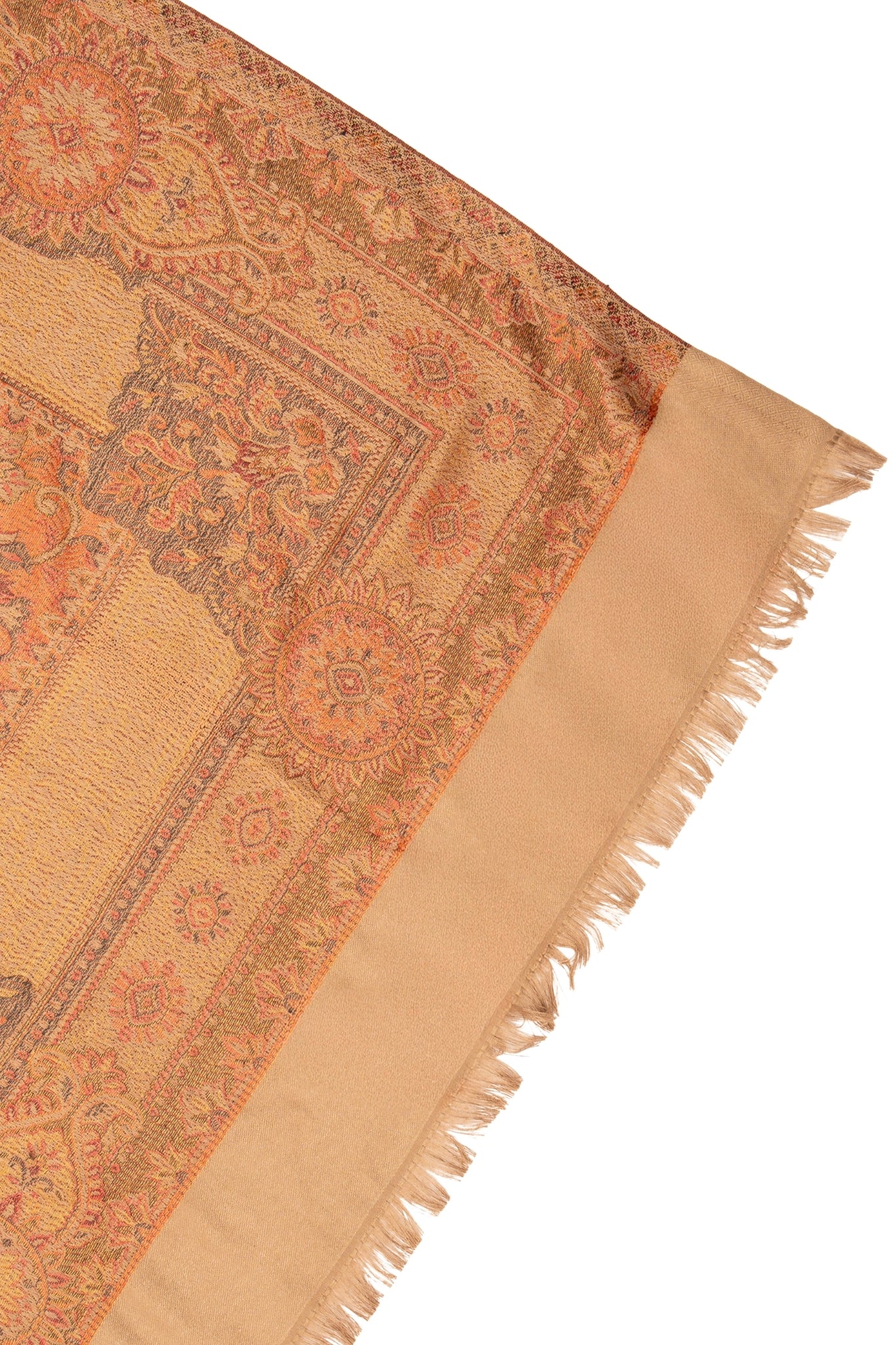 Taroob Faux Pashmina Antique Jamawar Shawl