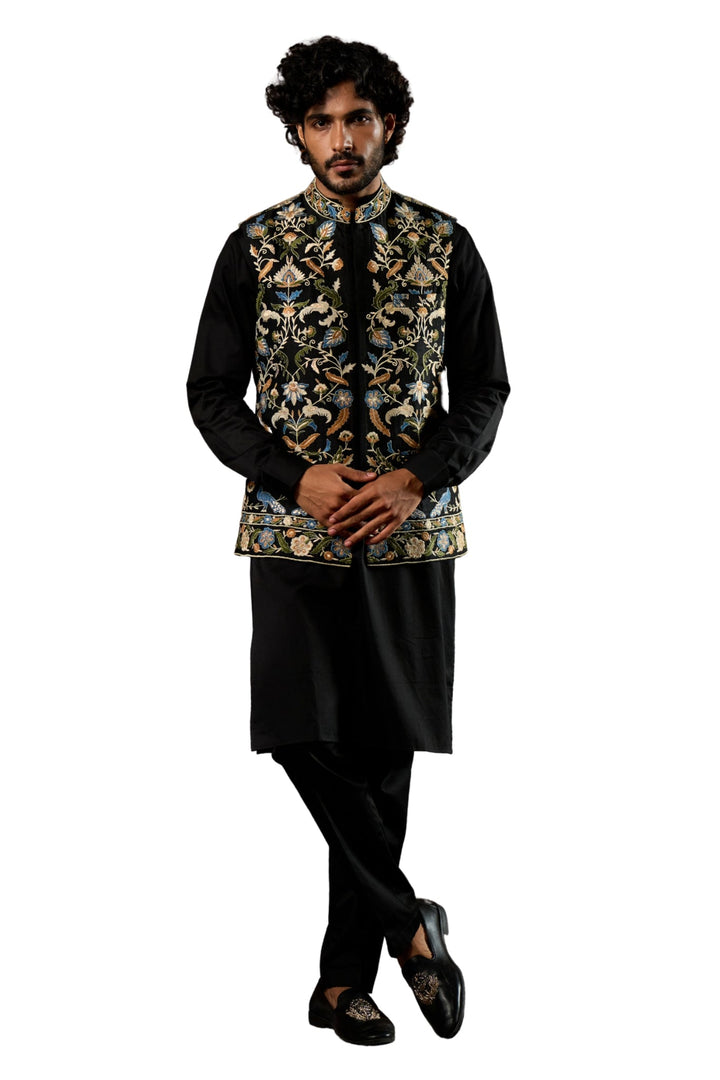 Taroob Mayur Raj Embroidered Nehru Jacket