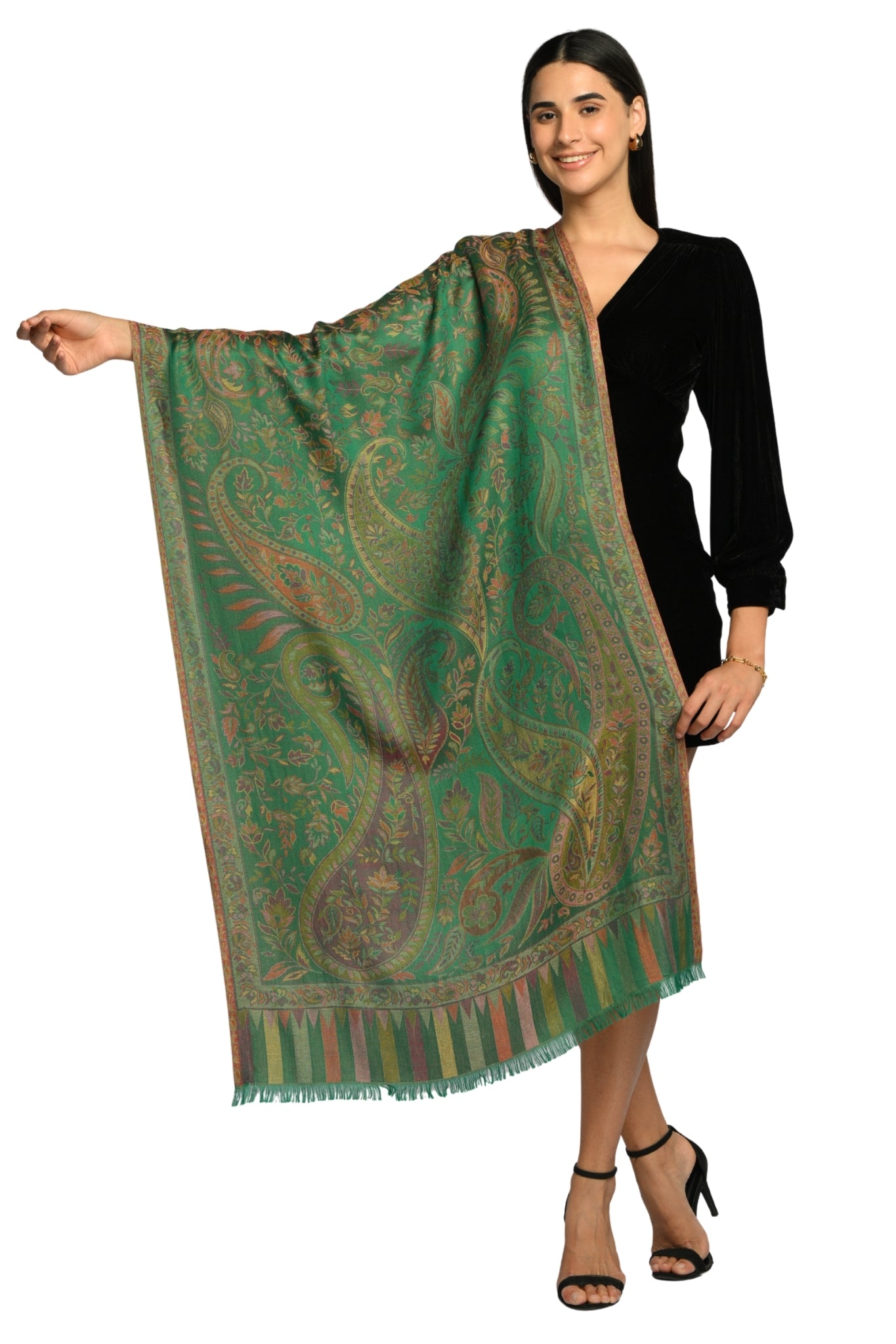 Taroob Silk Noor Jamawar Stole
