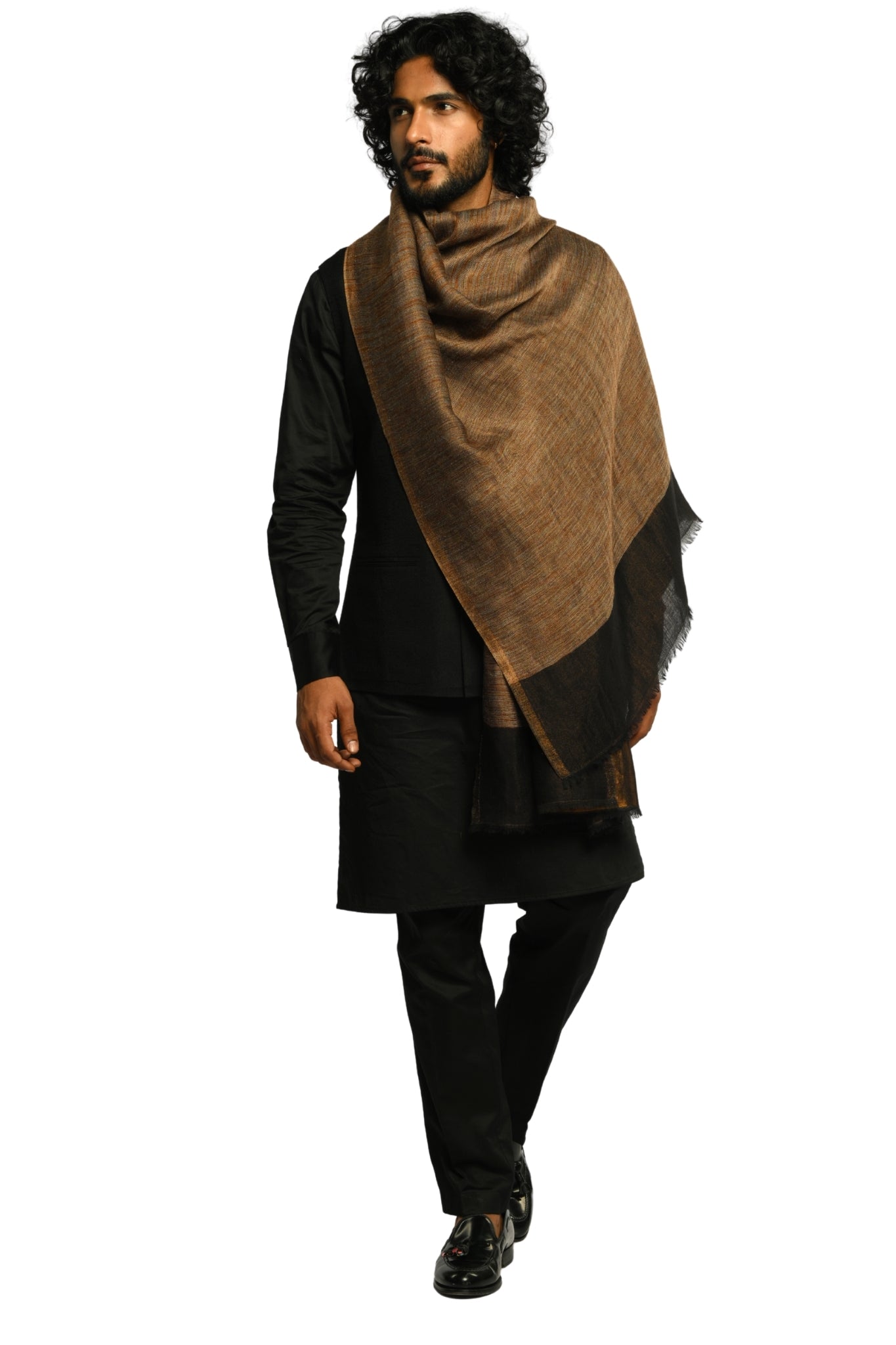 Taroob Wool Metallic Whisper Stole