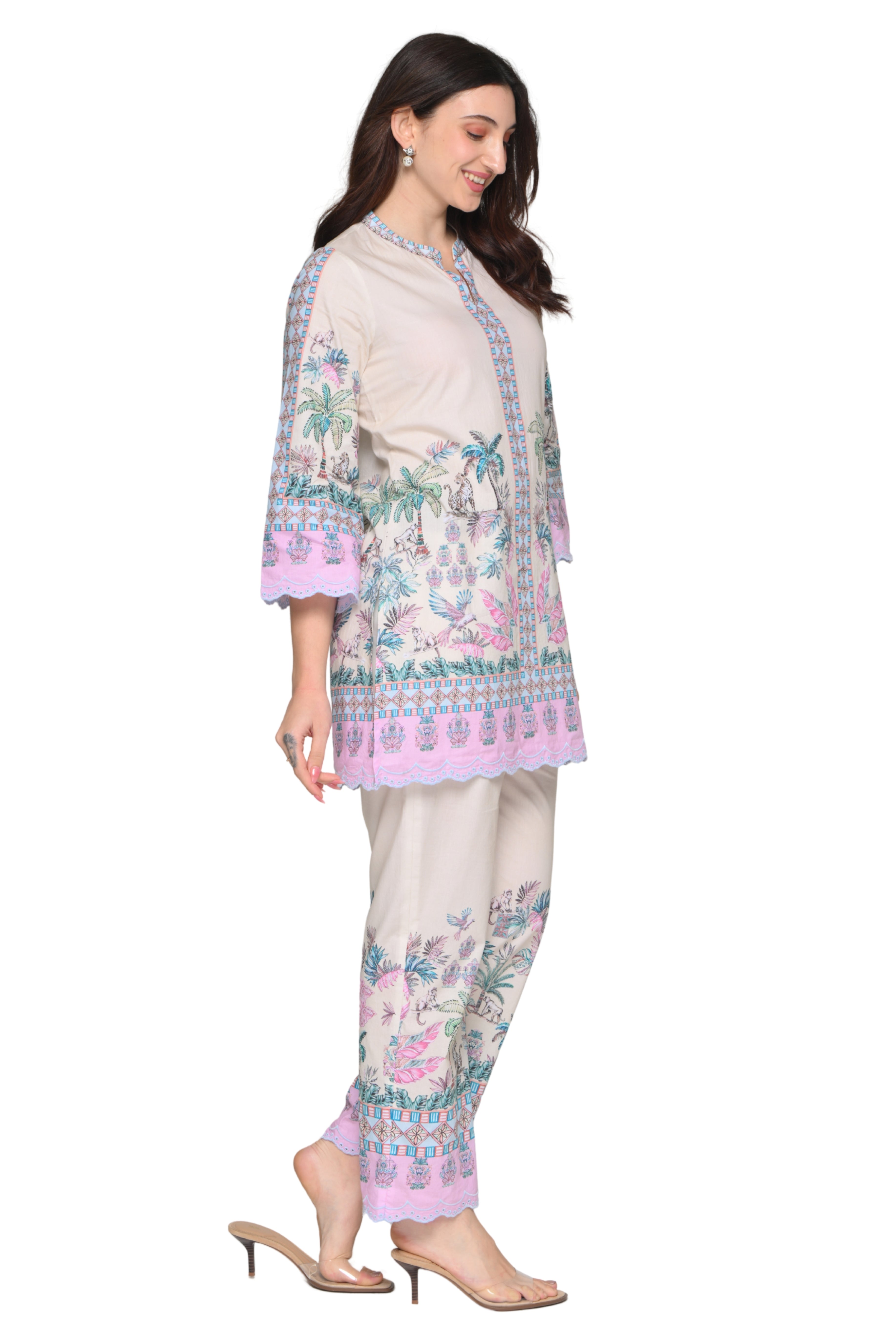 Taroob Urban Jungle Cotton Kurta Set