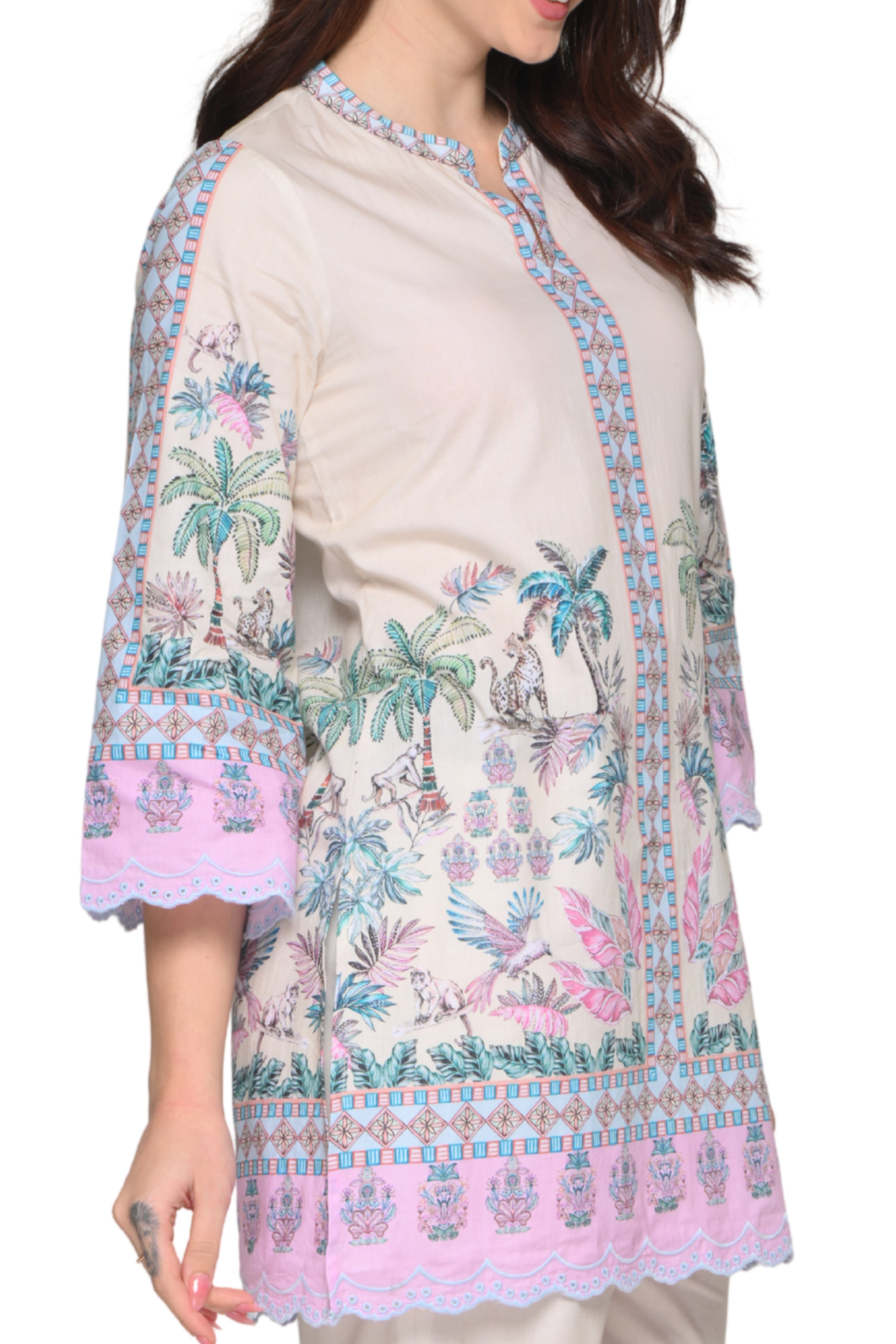 Taroob Urban Jungle Cotton Kurta Set