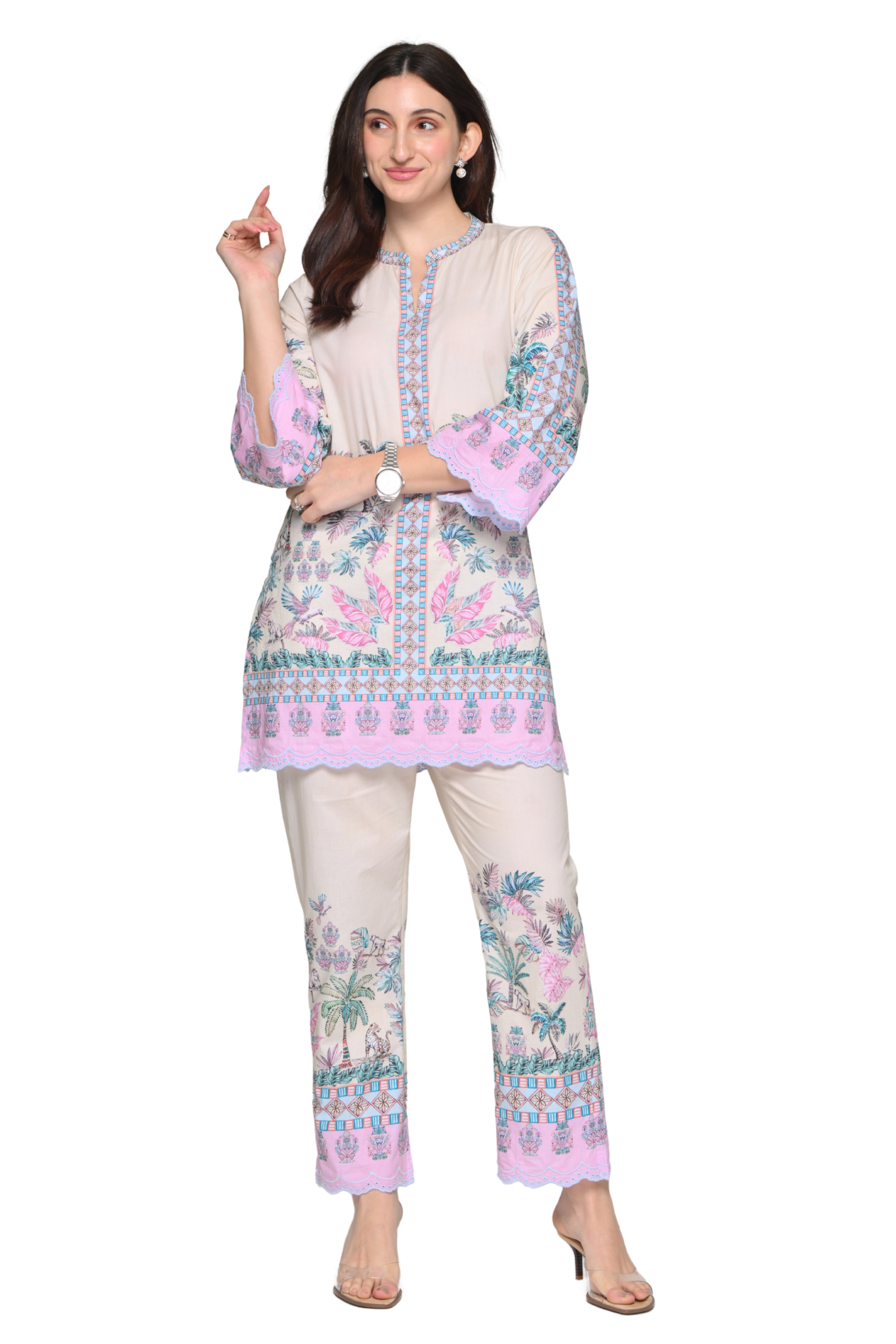 Taroob Urban Jungle Cotton Kurta Set