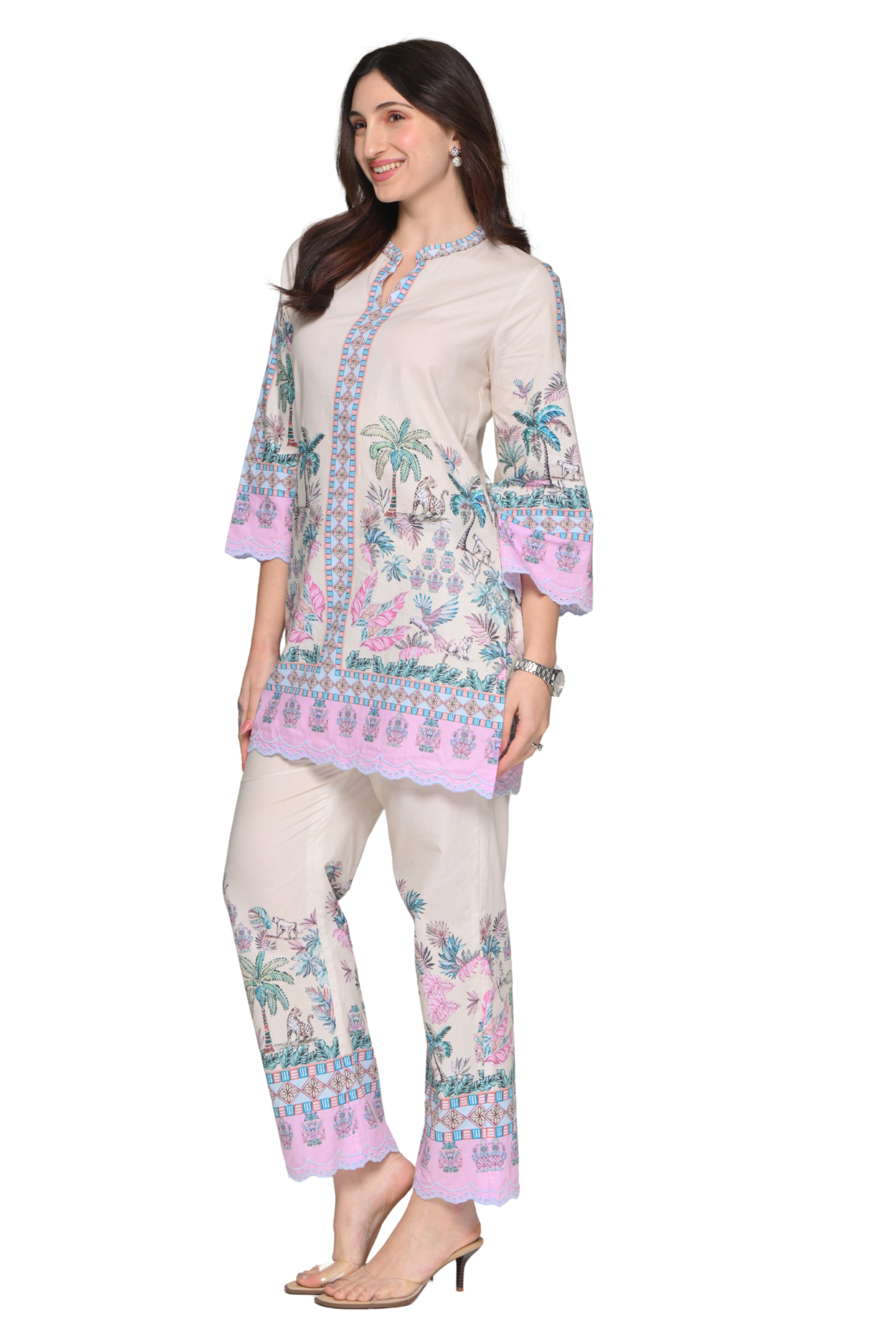 Taroob Urban Jungle Cotton Kurta Set