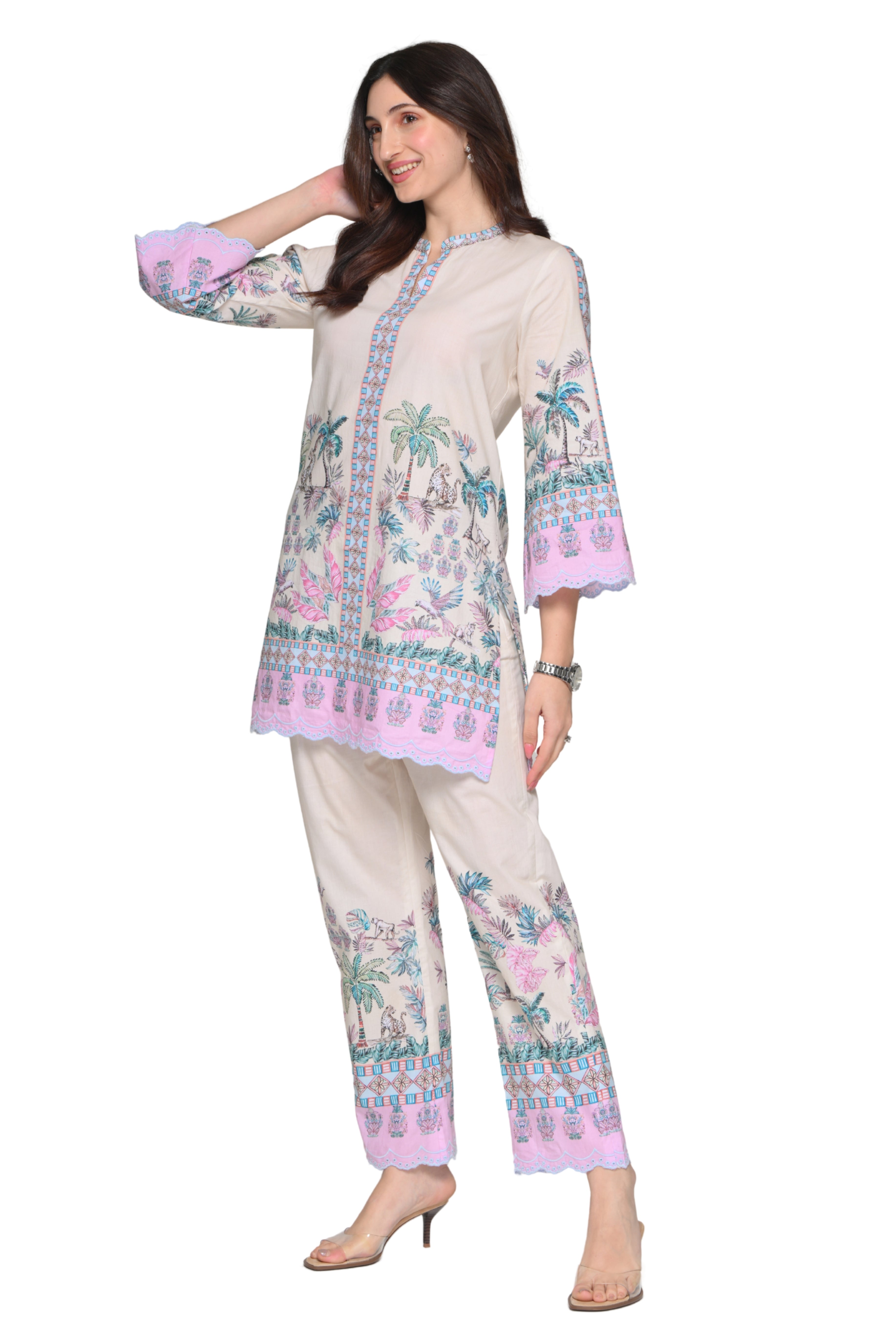 Taroob Urban Jungle Cotton Kurta Set