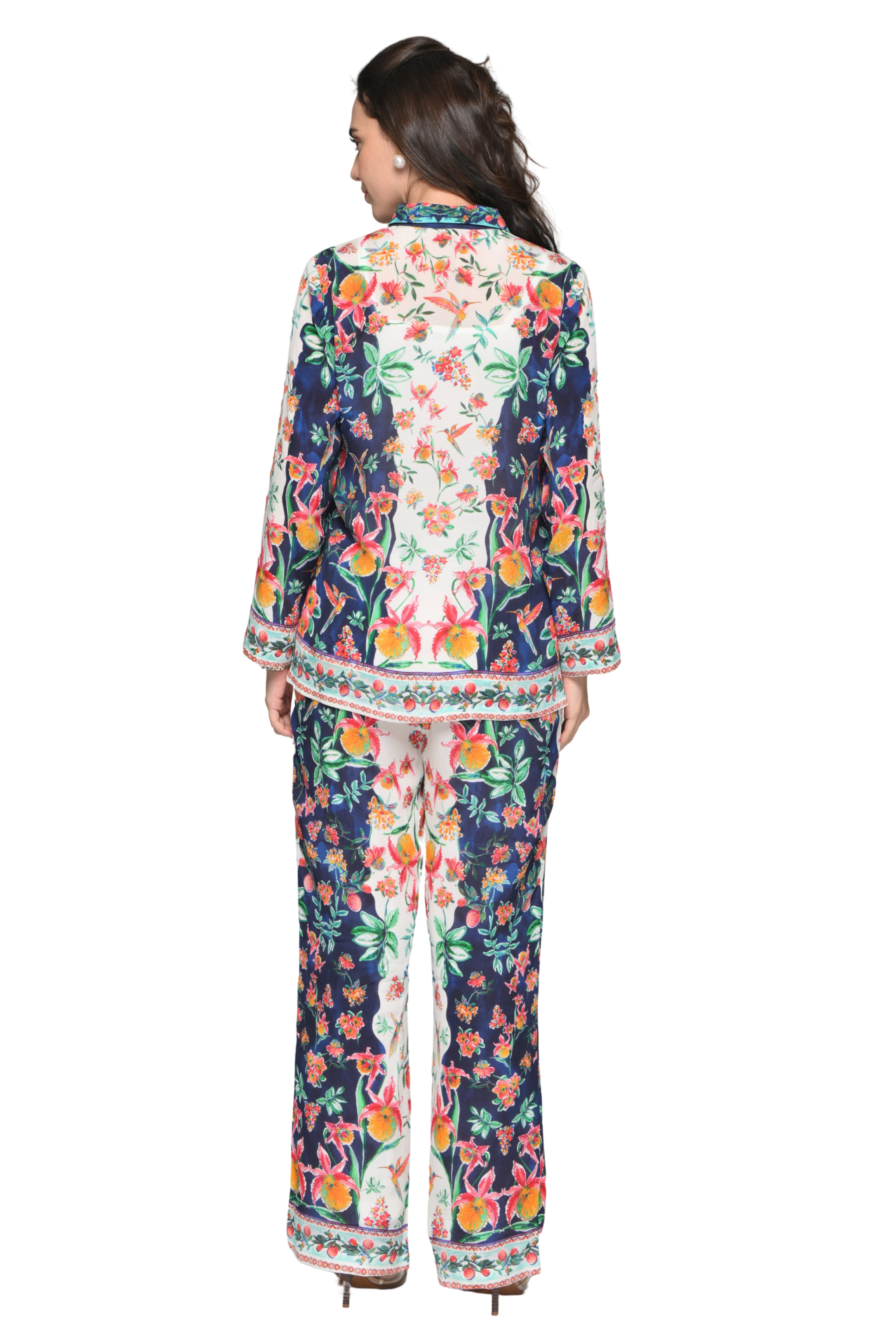 Taroob Garden Rhapsody Crepe Co-ord Set