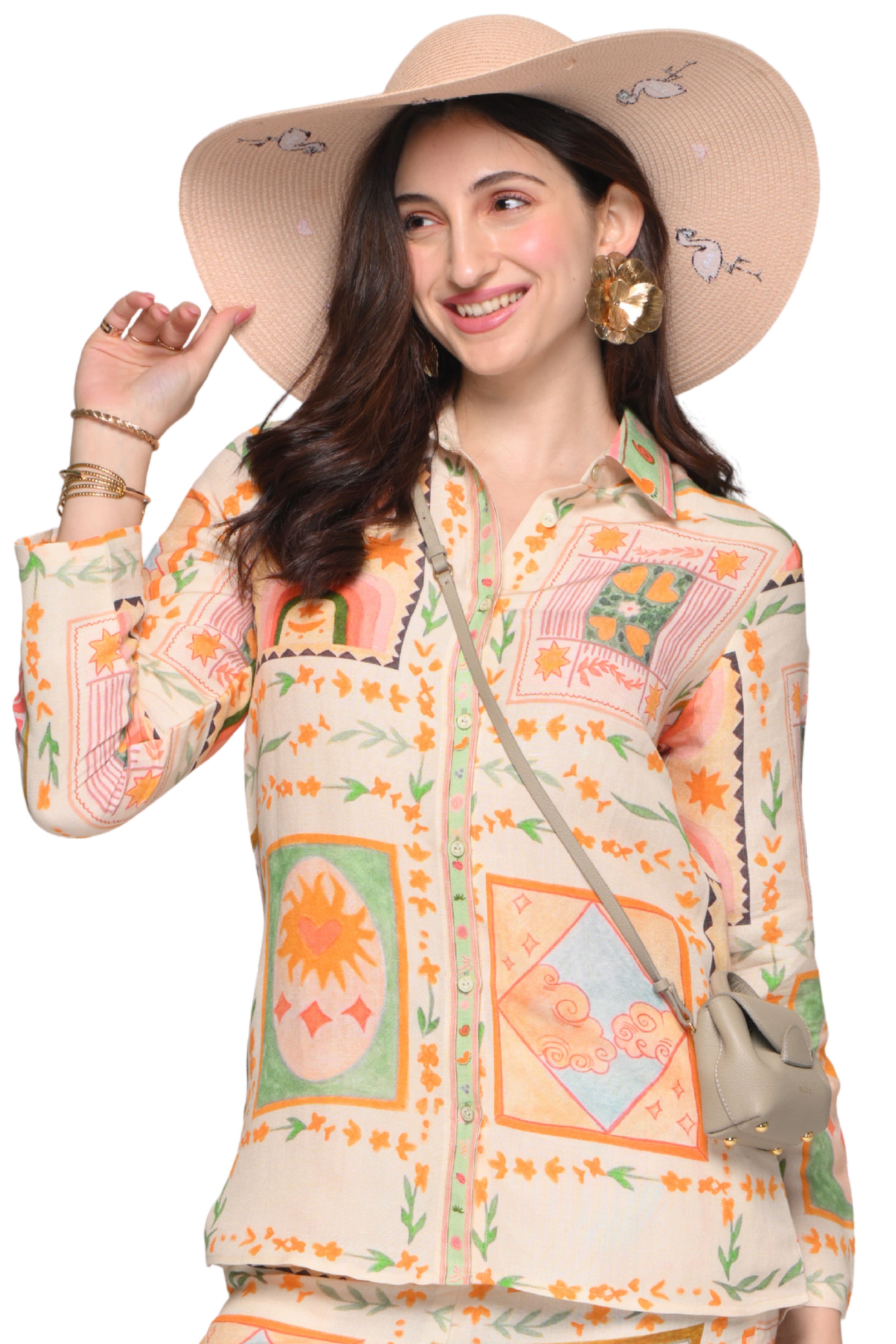 Taroob Skies & Sorbet Linen Co-ord Set