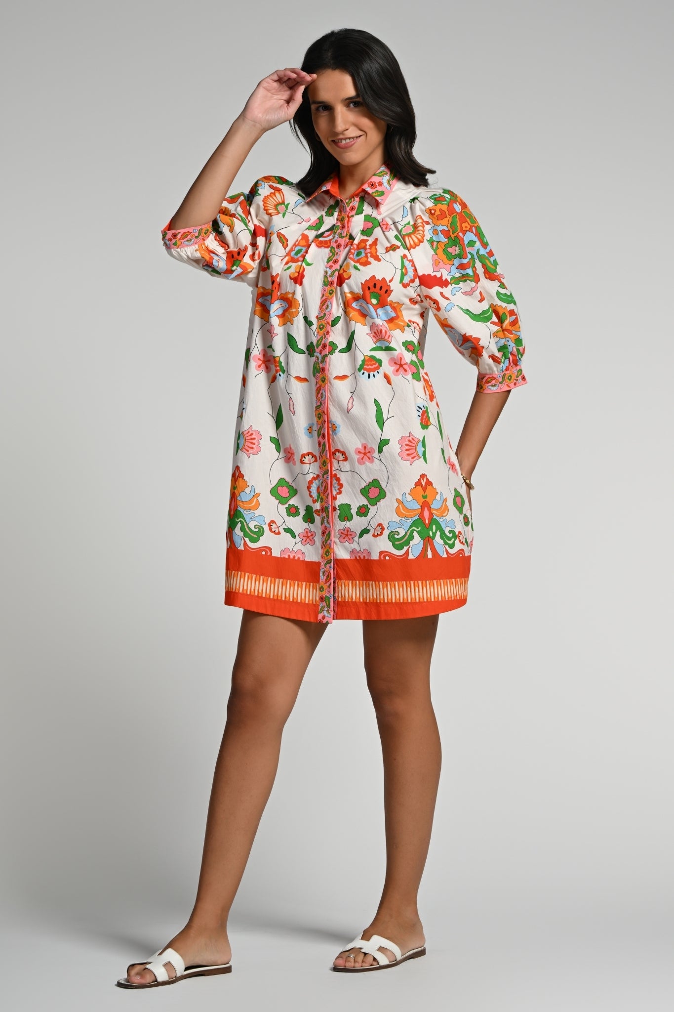 Taroob Floral Utopia Cotton Dress