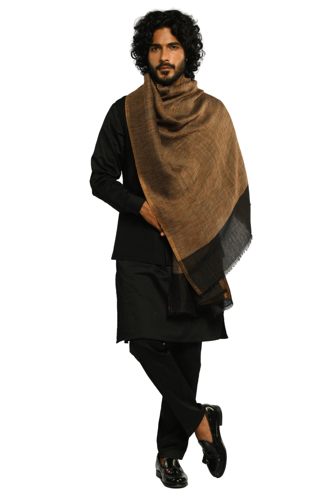 Taroob Wool Metallic Whisper Stole